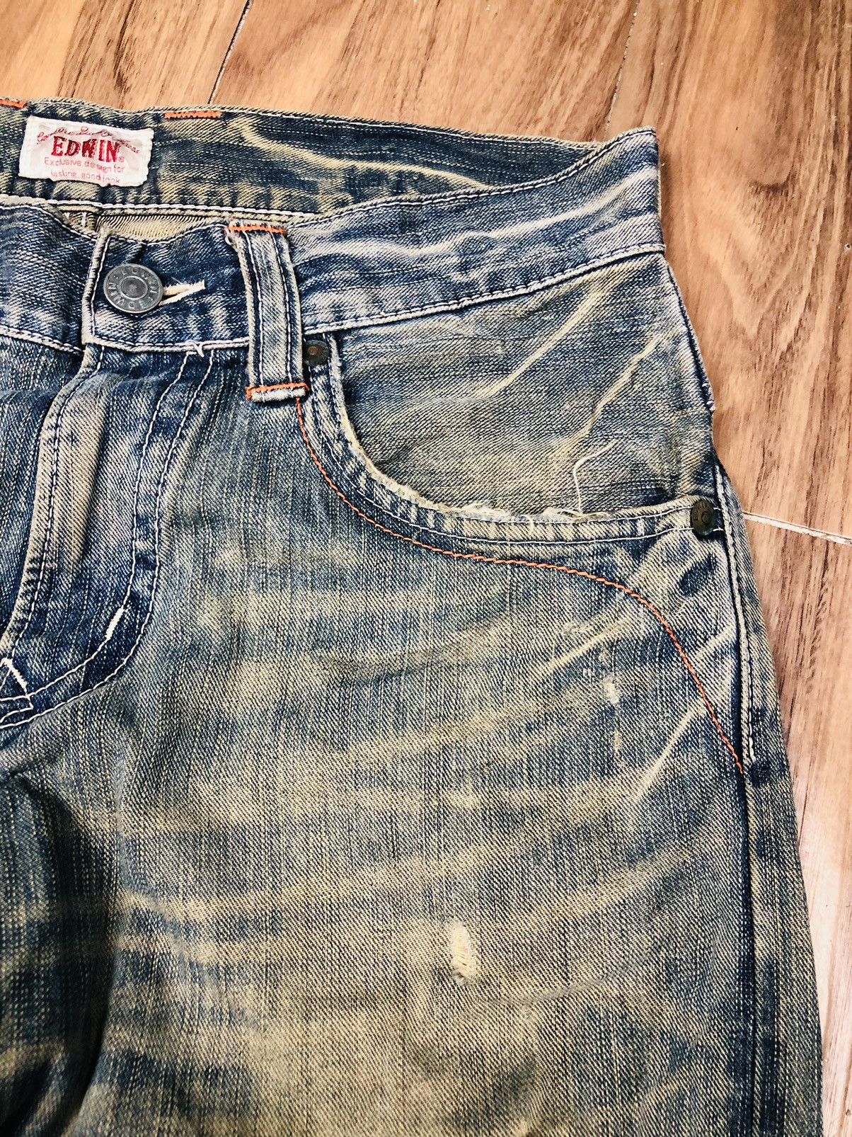 Edwin Edwin Distressed Jeans (21) Size US 30 / EU 46 - 6 Thumbnail
