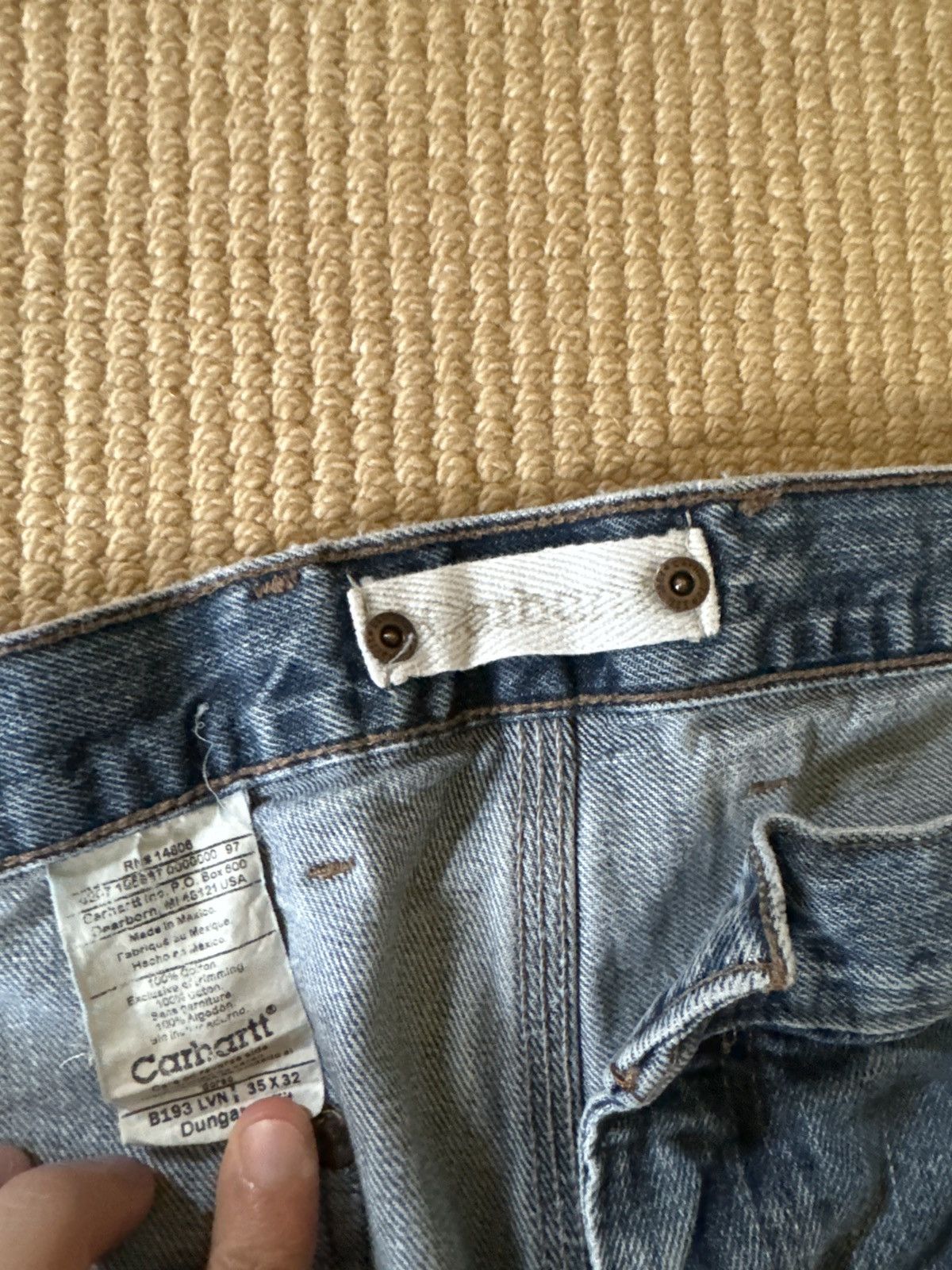Carhartt × Vintage Vintage Carhartt Denim jeans Size US 34 / EU 50 - 3 Thumbnail
