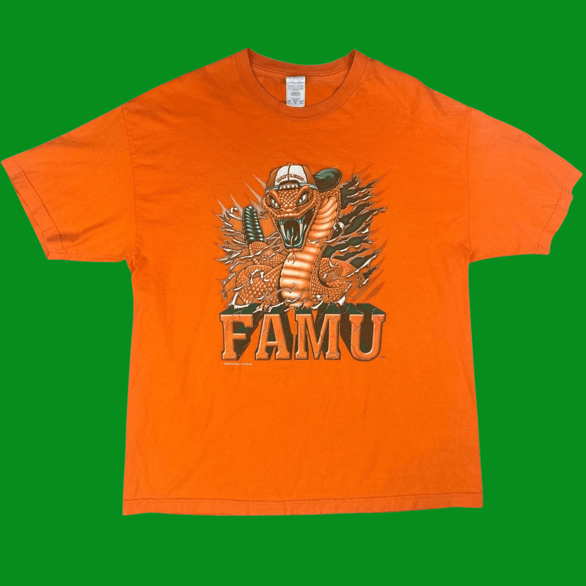 NCAA FAMU Rattlers Y2K Hip-Hop Snake Graphic – HBCU Streetwear Size US XL / EU 56 / 4 - 1 Thumbnail