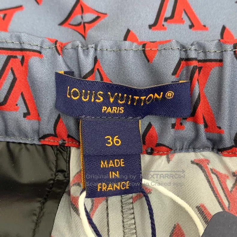 Louis Vuitton Louis Vuitton 23 color-block logo full print shorts Size US 36 / EU 52 - 5 Thumbnail