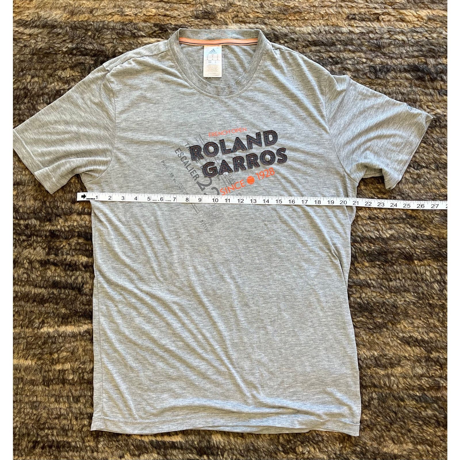 Adidas Men’s Adidas T shirt Roland Garros Large Tennis Applique Size US L / EU 52-54 / 3 - 3 Thumbnail