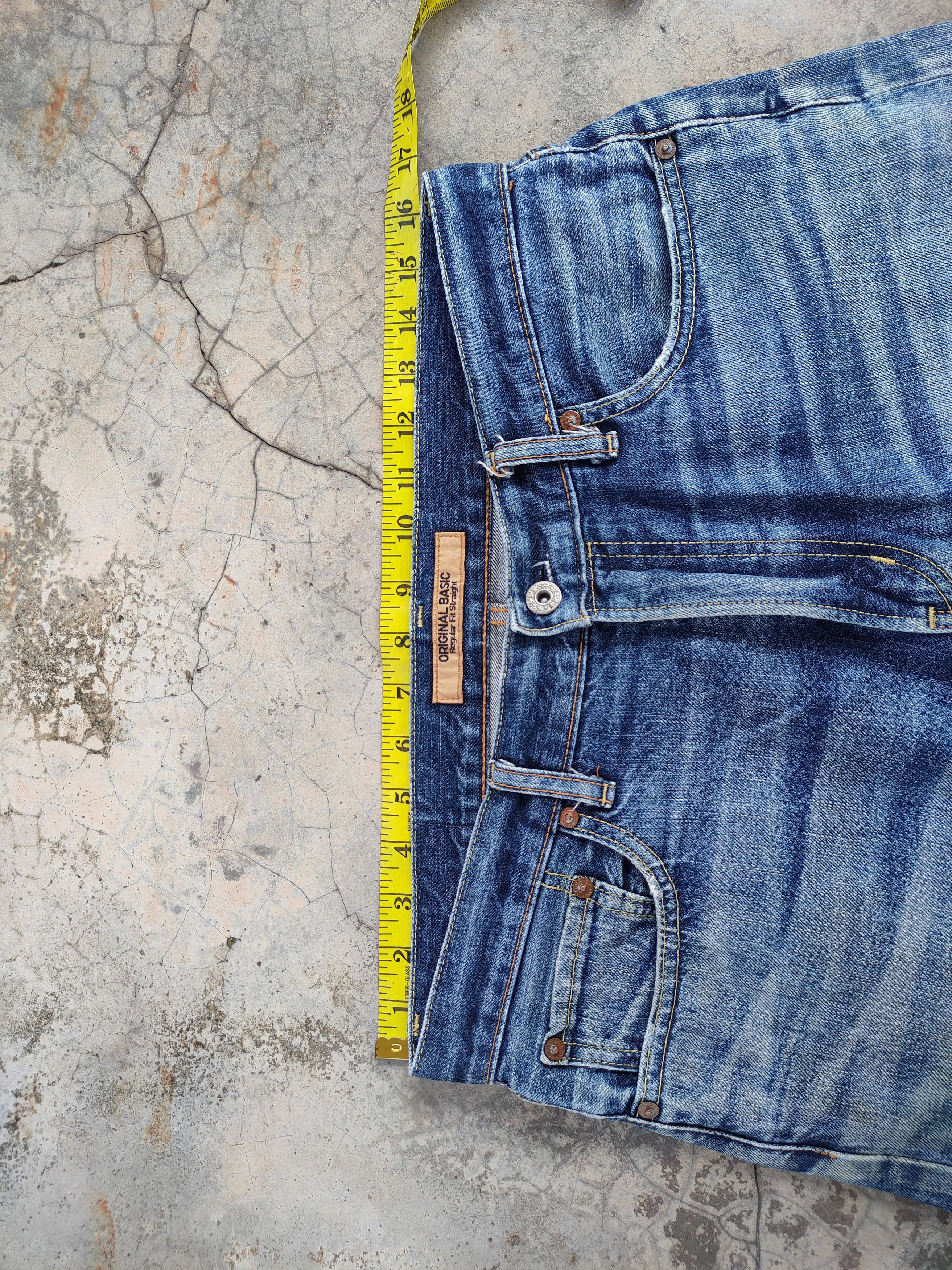 Japanese Brand Vintage japanese faded ripped jeans denim pants Size US 33 - 7 Thumbnail