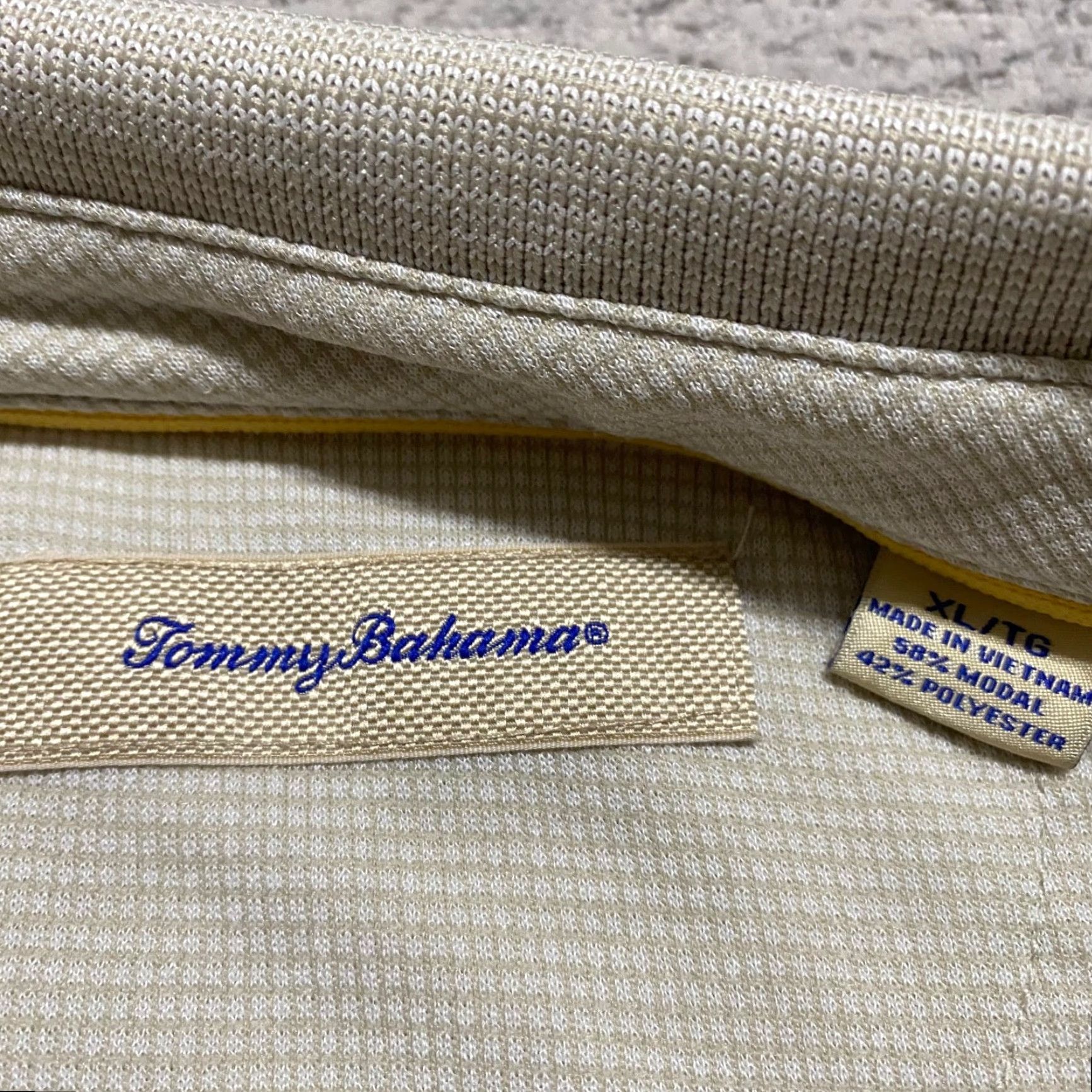 Tommy Bahama Tommy Bahama Polo Shirt Mens XL Beige Short Sleeve Modal Outdoor Shirt Adults Beige Logo 90s Classic Outdoor Golf Mens Size US XL / EU 56 / 4 - 3 Thumbnail
