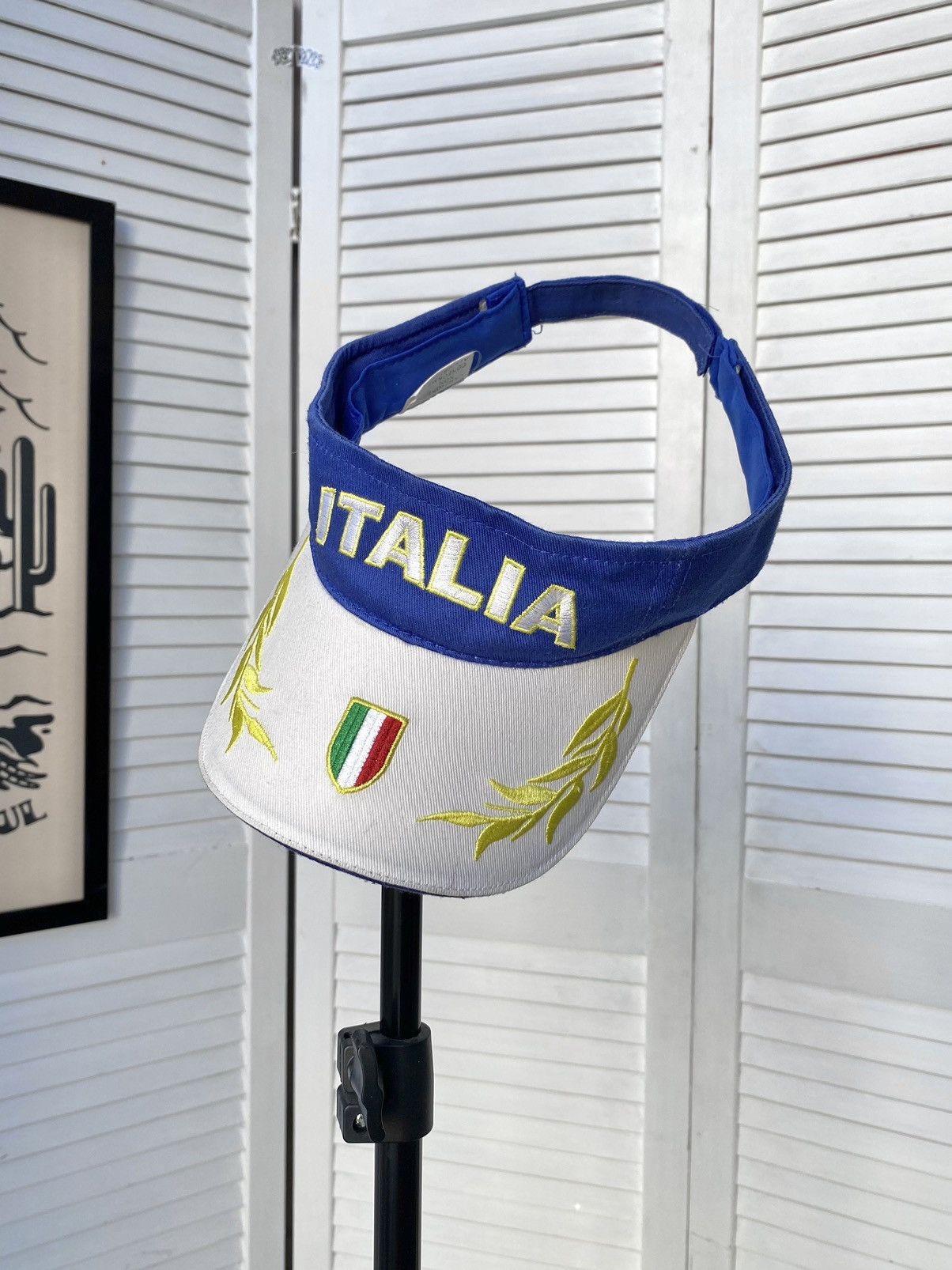 Vintage Vintage ITALIA Yacht Visor Hat Cap Golf Size ONE SIZE - 1 Thumbnail