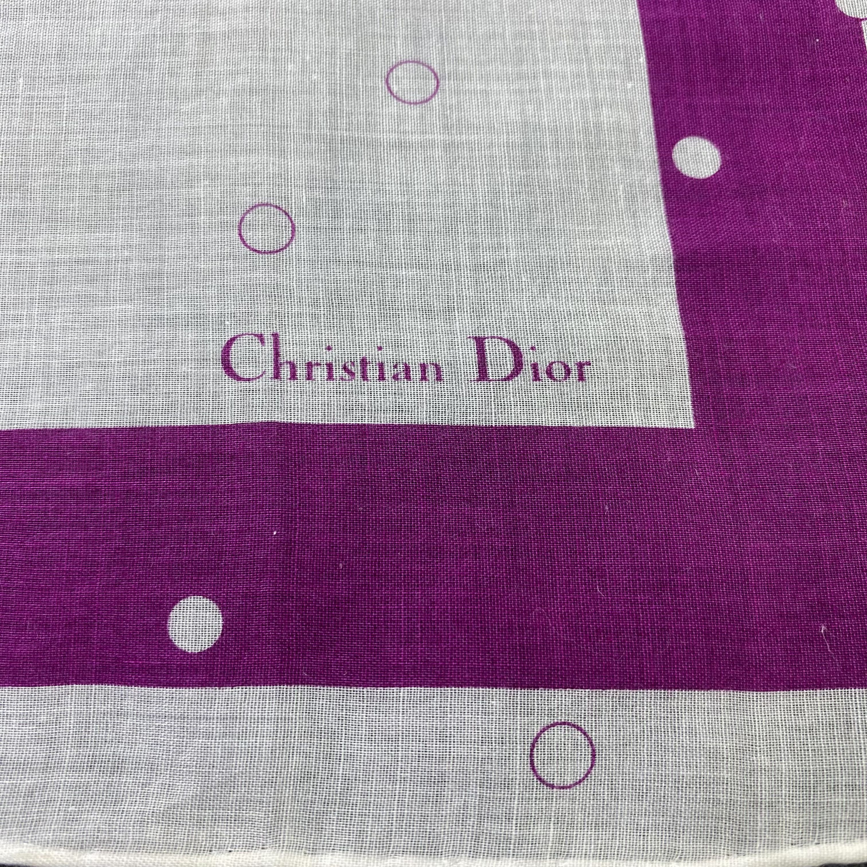 Vintage Christian Dior Handkerchief / Bandana / Neckerchief-B2202 Size ONE SIZE - 7 Thumbnail
