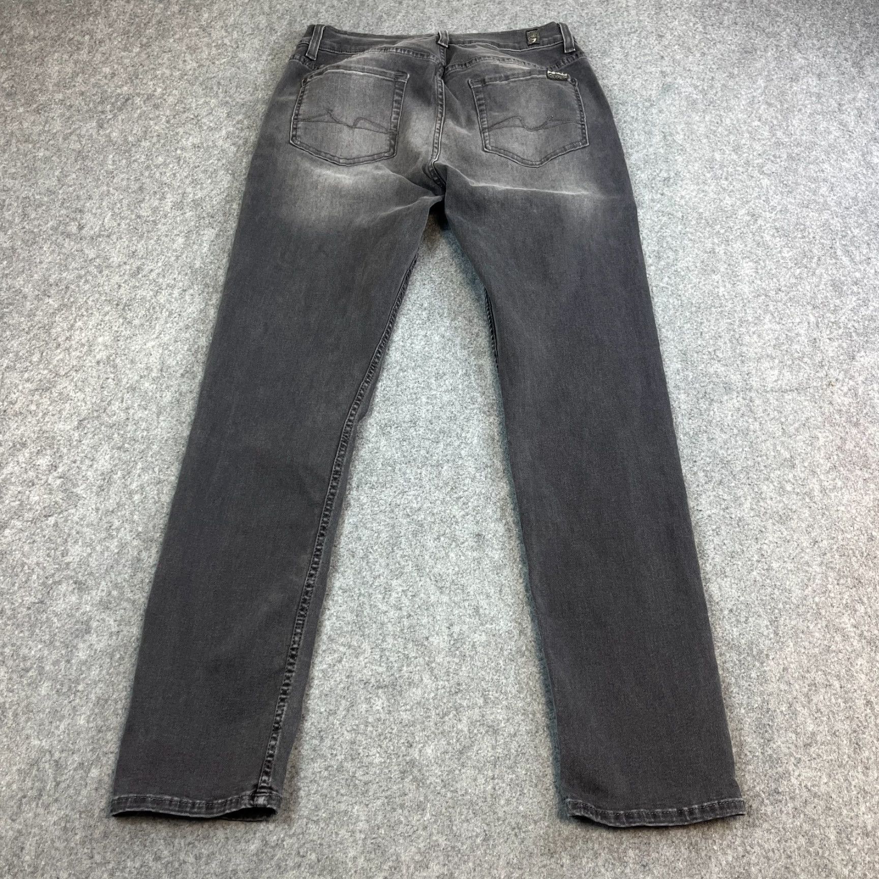 7 For All Mankind 7 For All Mankind Jeans Slim Tapered 31 Dark Grey Wash Slimmy Mens Jeans Size US 31 - 2 Thumbnail