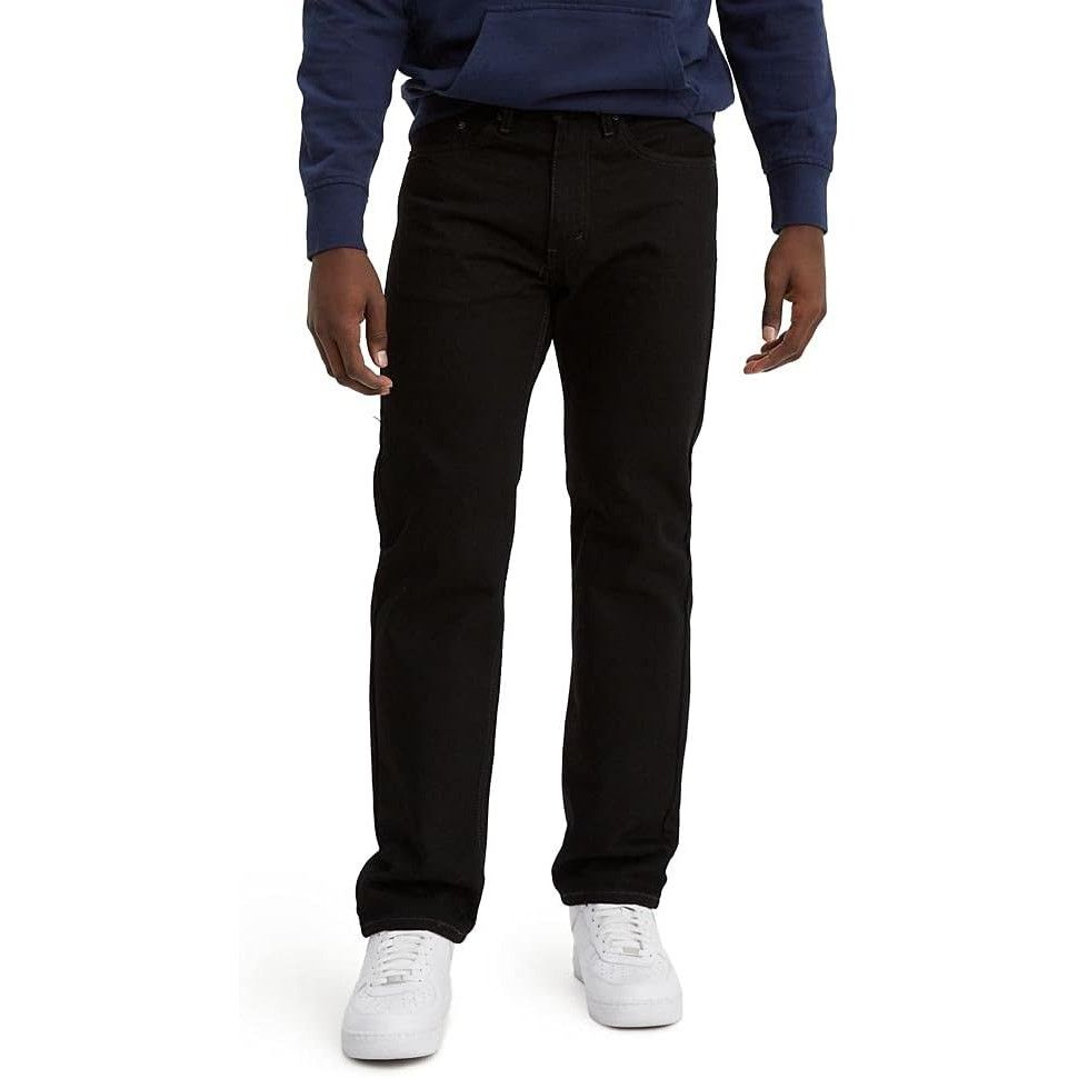 Levi's Levi's Men's 505 Regular Fit Black Denim Jeans 30 x 32 New Size US 30 / EU 46 - 5 Thumbnail