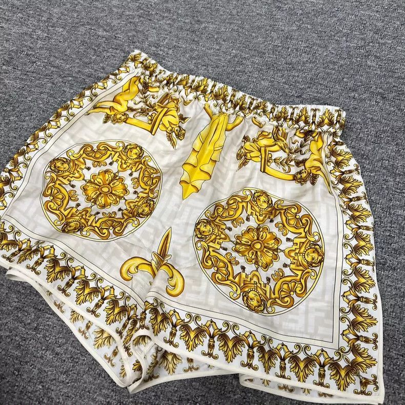 Fendi Fendi Versace Collaboration Silk Shorts Size US 40 / EU 56 - 3 Thumbnail