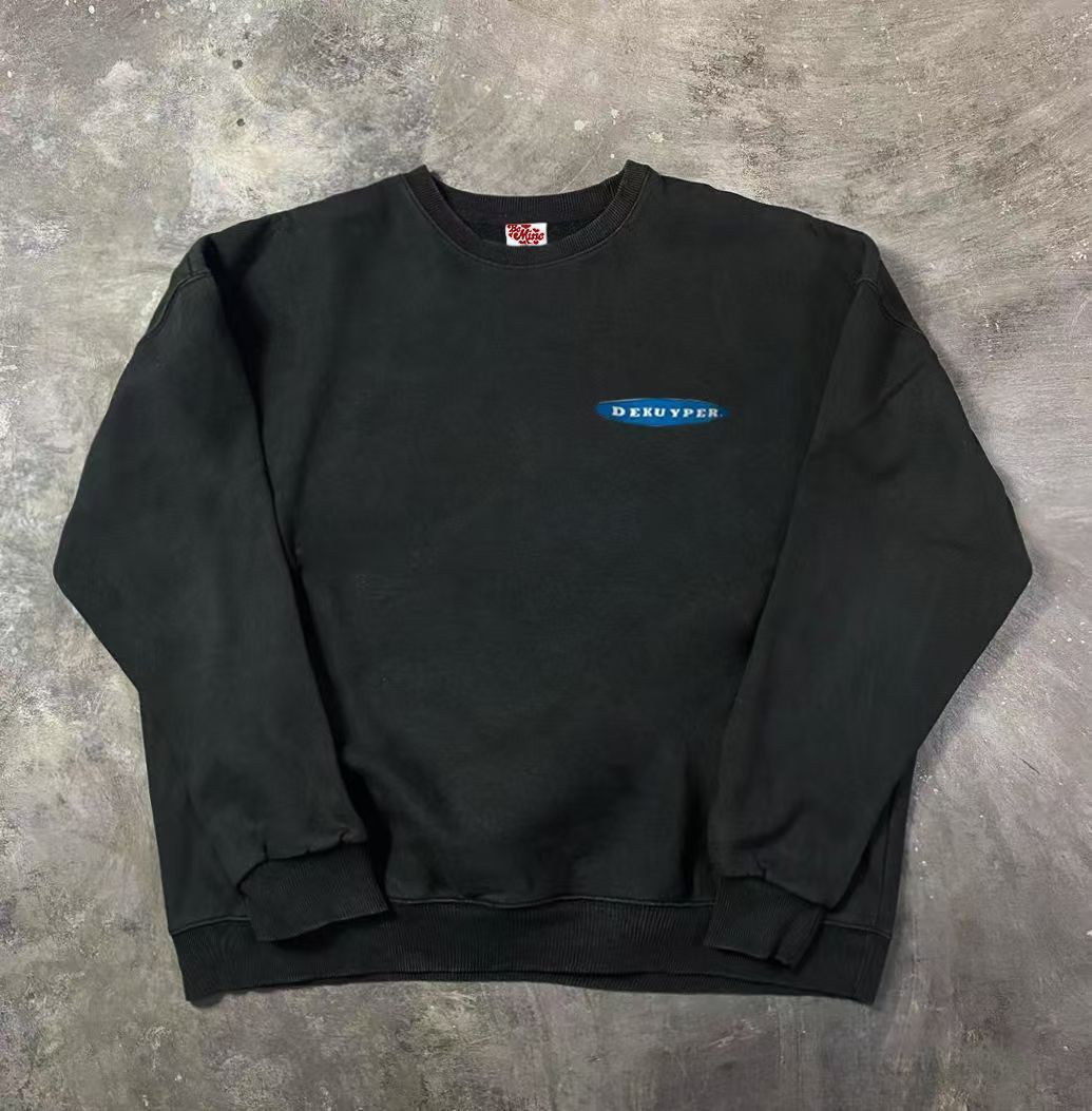 Japanese Brand × Vintage Black washed vintage cow print sweatshirt Size US M / EU 48-50 / 2 - 2 Thumbnail