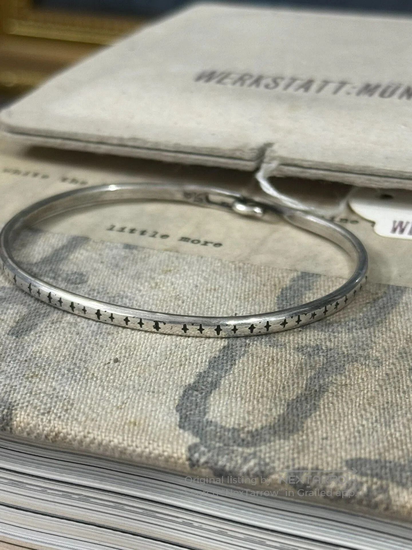 Werkstatt Munchen Werkstatt Munchen Silver Cross Bracelet Size S. Size ONE SIZE - 2 Thumbnail