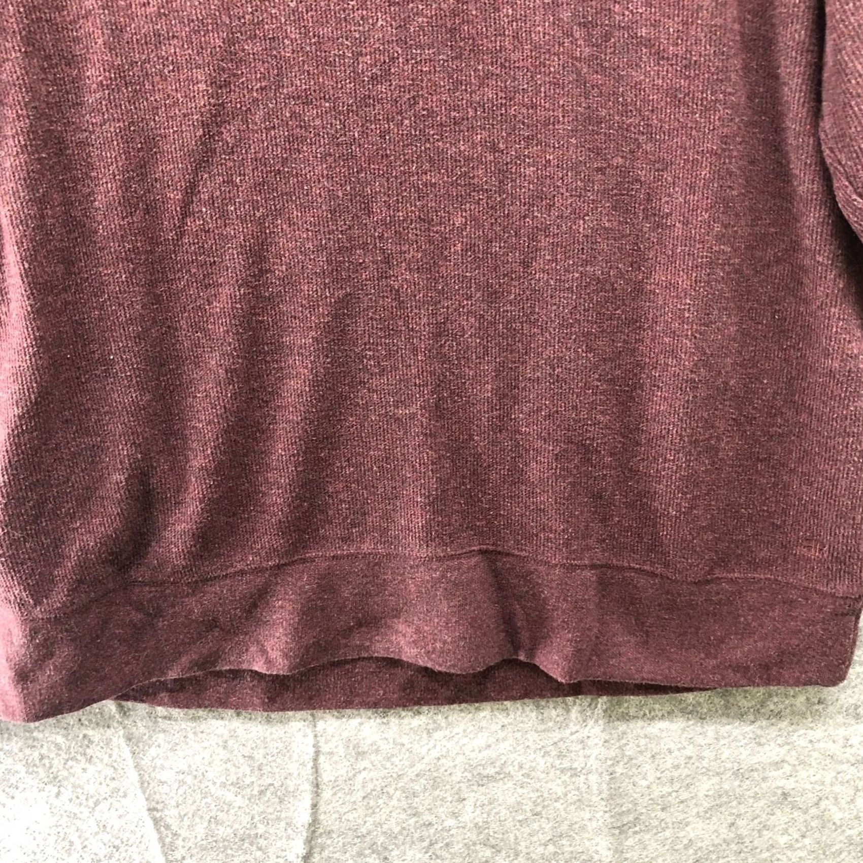 Banana Republic Banana Republic Sweatshirt Mens XL Wine Red Crewneck Pullover Knit Wool Blend Cotton Size US XL / EU 56 / 4 - 4 Thumbnail