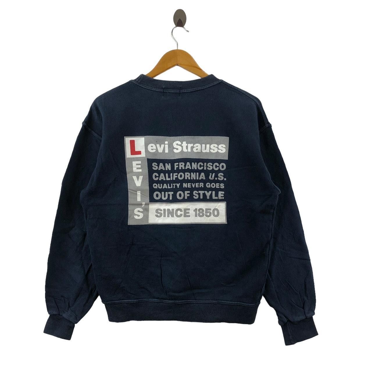 Levi's Vintage LEVI’S STRAUSS Box Logo Made In Japan Sweatshirt Size US M / EU 48-50 / 2 - 1 Thumbnail