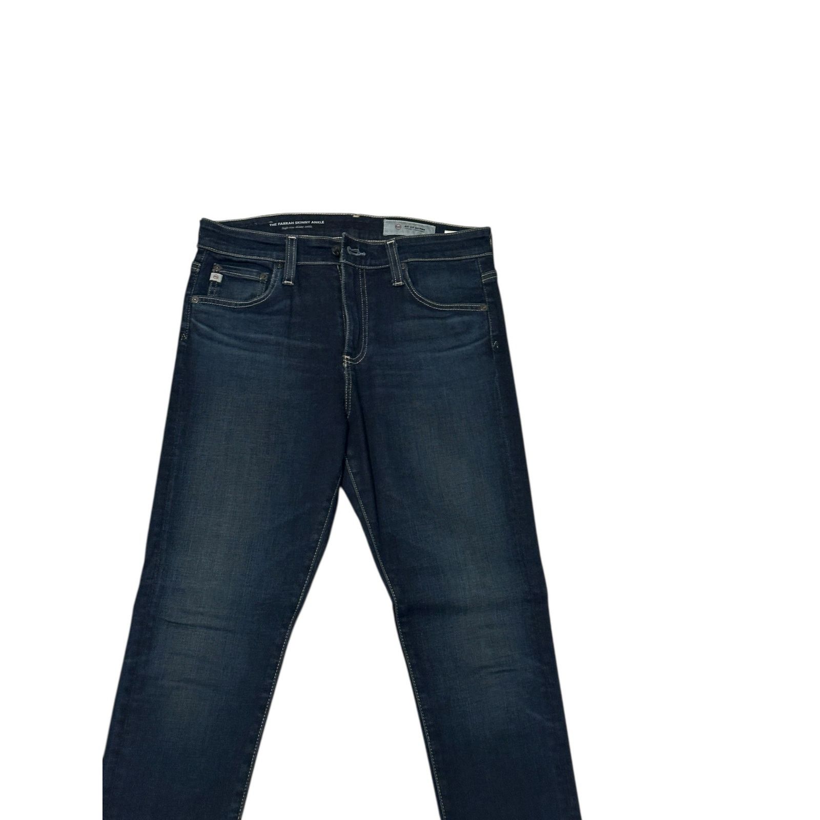 AG Adriano Goldschmied AG Women's 27R Blue Farrah High Rise Skinny Ankle Jeans Size 27" / US 4 / IT 40 - 5 Thumbnail