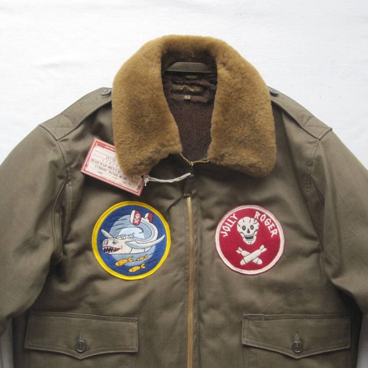 Freewheelers B-10 Flight Jacket “V8 FLAT OUT” size42 Size US XL / EU 56 / 4 - 5 Thumbnail