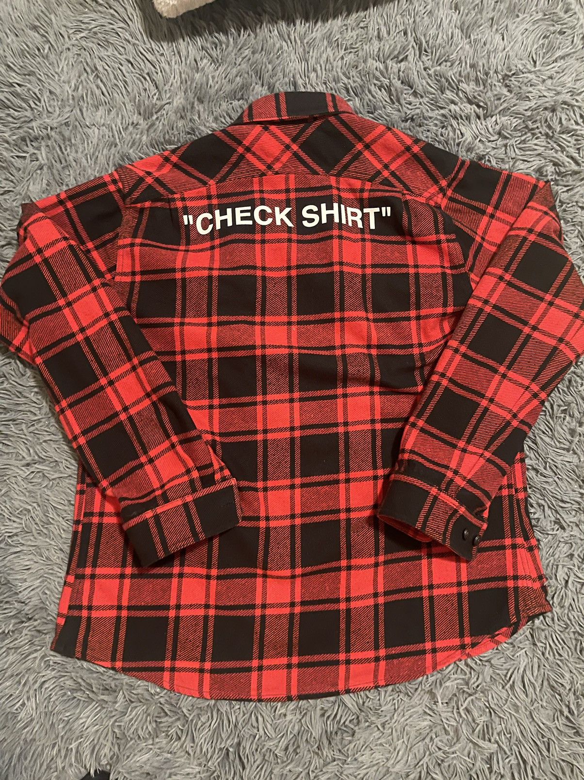 Off-White Off White SSENSE Exclusive “Check Shirt” Flannel Size M Size US M / EU 48-50 / 2 - 6 Thumbnail