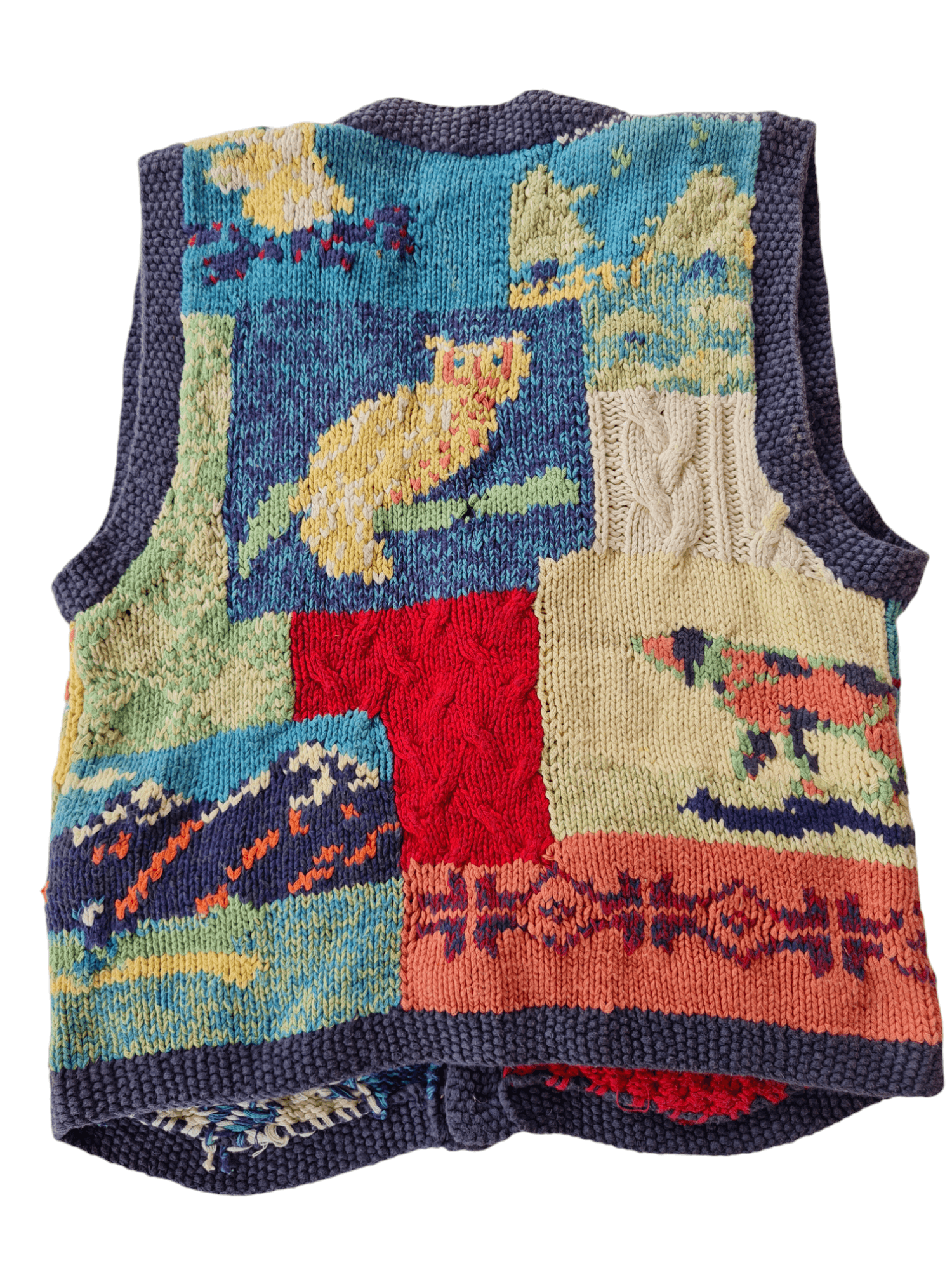 Japanese Brand × Vintage Vintage Vest Knitted By Hand Size US M / EU 48-50 / 2 - 2 Thumbnail