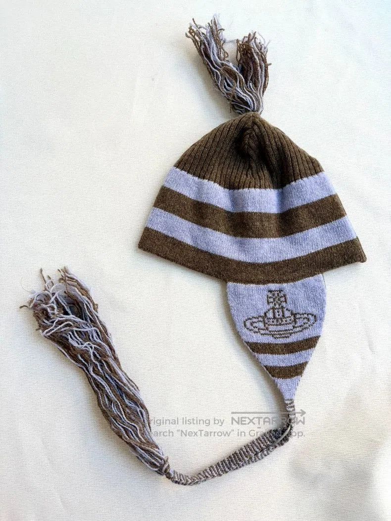 Vivienne Westwood Vivienne Westwood Purple Stripe Earflap Hat . Size ONE SIZE - 1 Thumbnail