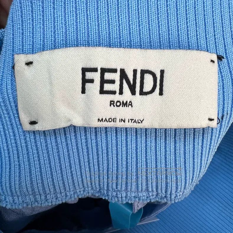 Fendi Fendi Side Navy Blue Logo Pants Size 25" / US 0 / IT 36 - 3 Thumbnail