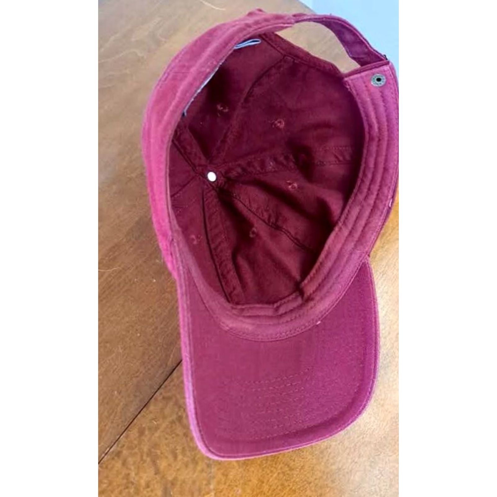 Champion Champion Adjustable Burgundy Hat Baseball Cap Men EUC Red Canvas Adjustable Strap Sports Pattern Size ONE SIZE - 5 Thumbnail