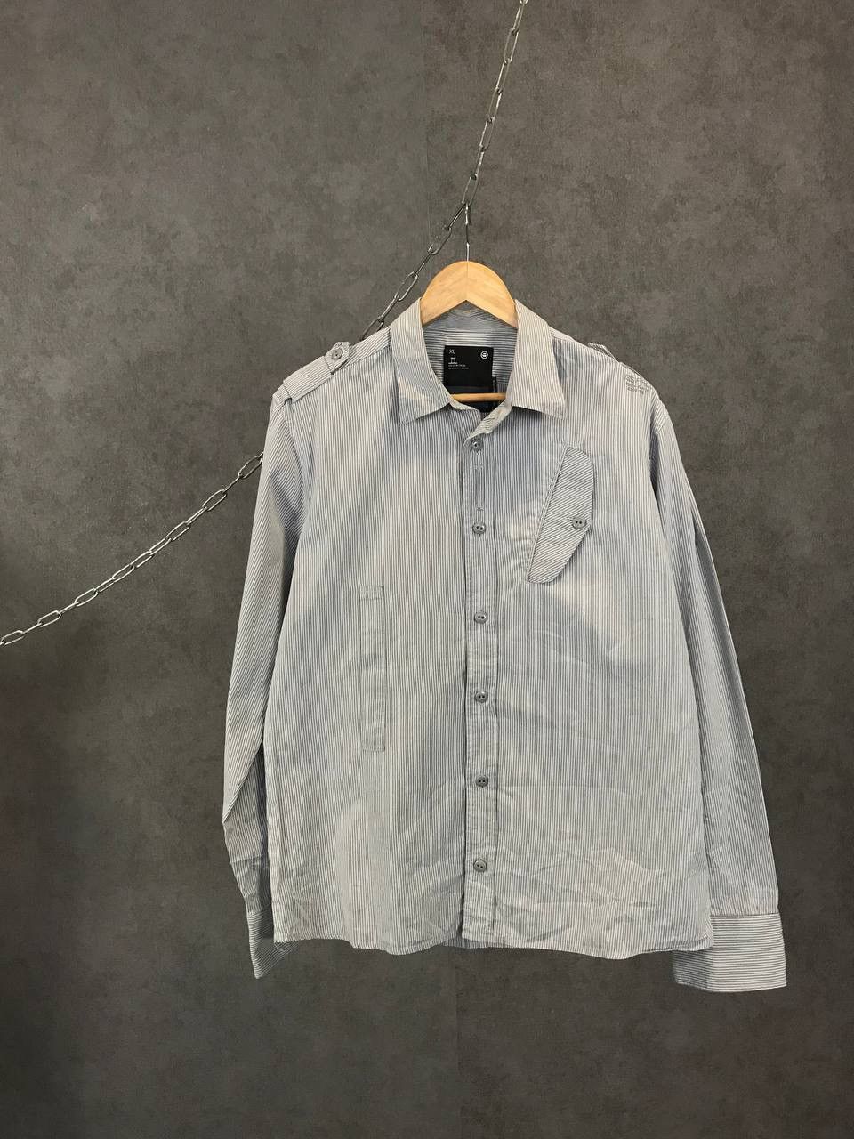 G-Star G Star Raw avant garde striped shirt Size US XL / EU 56 / 4 - 1 Thumbnail