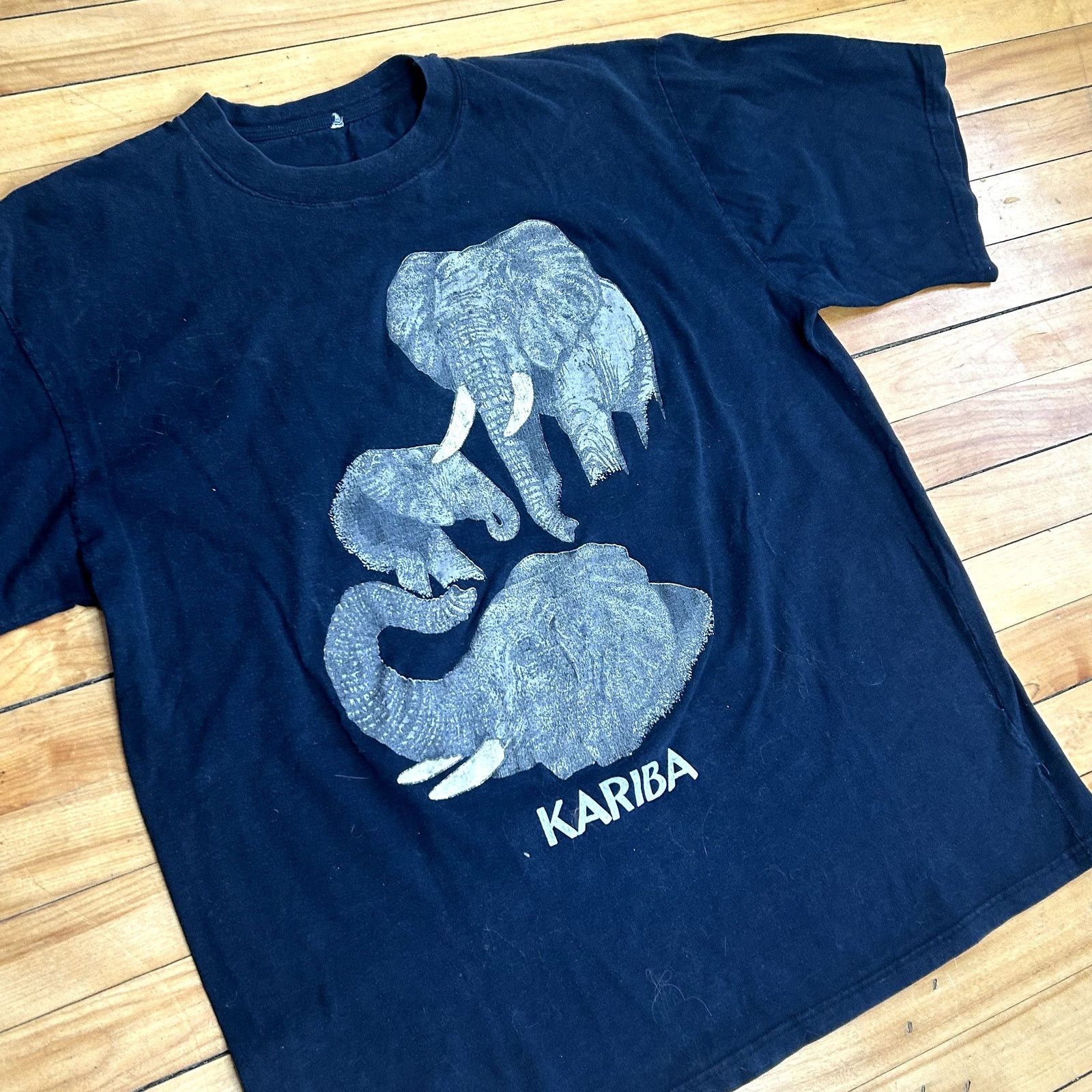 Vintage Y2K Kariba Elephant Nature T-Shirt Size US L / EU 52-54 / 3 - 2 Thumbnail