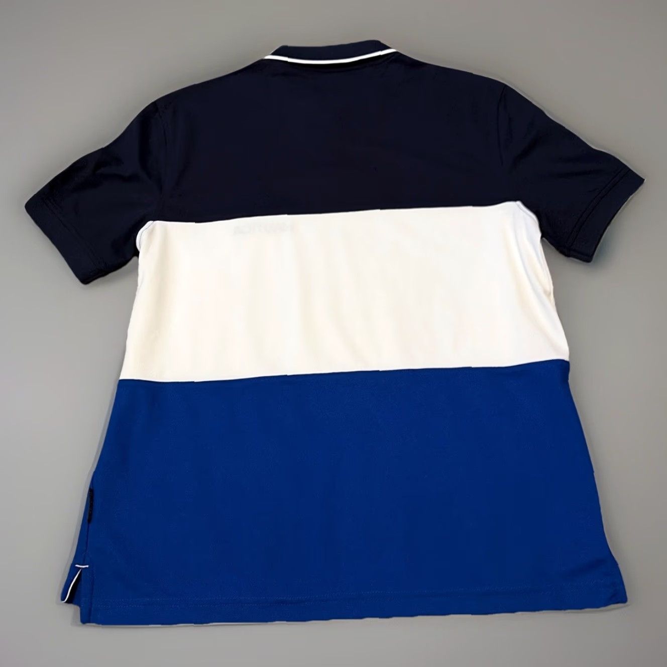 Nautica Nautica NavTech Color Block Polo Collared Shirt Adult Small White Black Blue Colorblock Mens Polo S Size US S / EU 44-46 / 1 - 2 Thumbnail