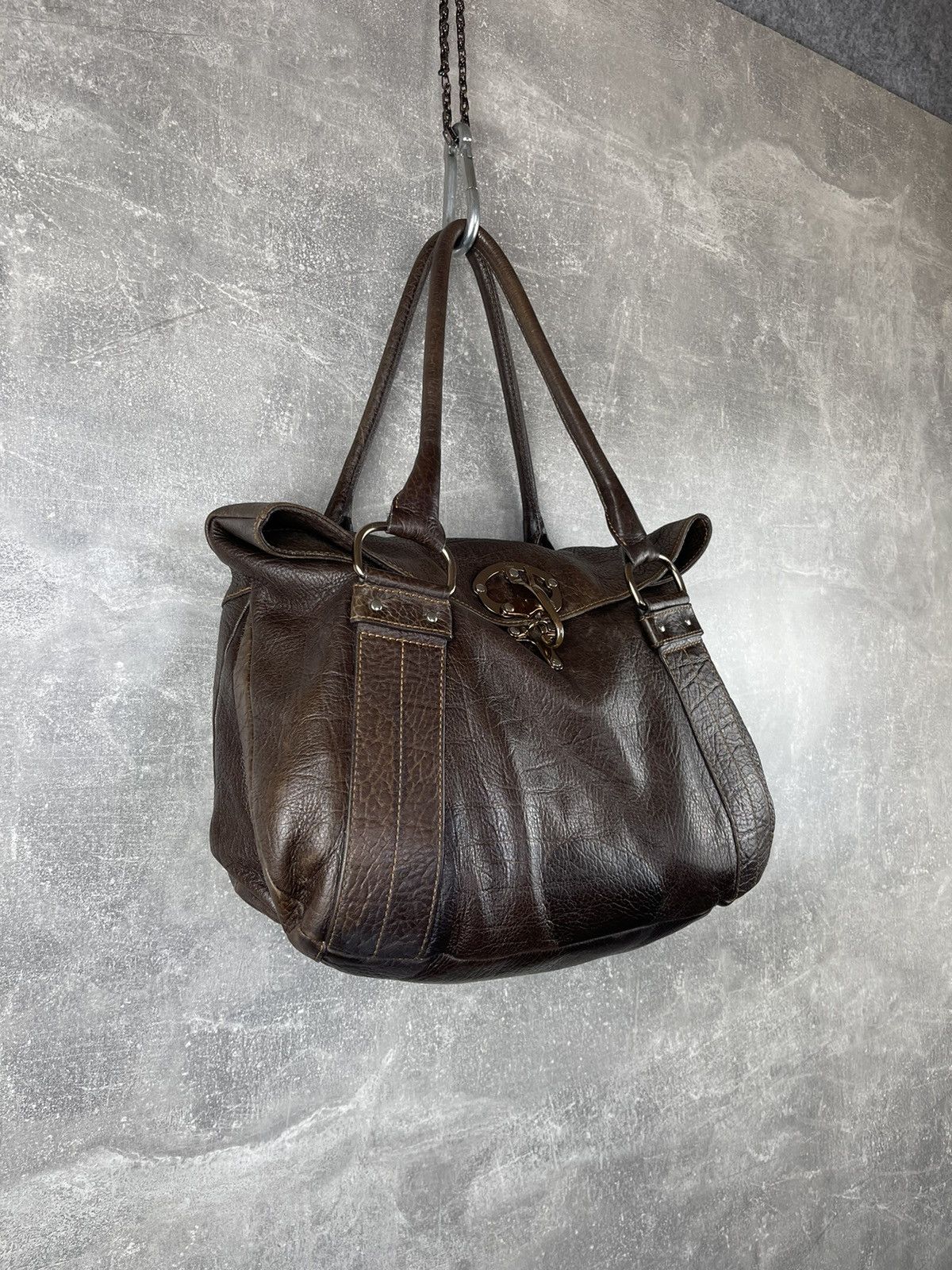Fay Fay Carbine Avant Garde Brown Leather Tote Shoulder Bag Size ONE SIZE - 3 Thumbnail
