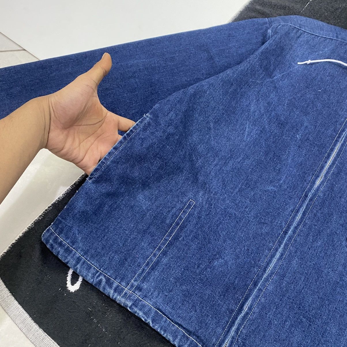 Issey Miyake 1990s style other jacket - boxy fit jeans jacket Size US S / EU 44-46 / 1 - 9 Thumbnail