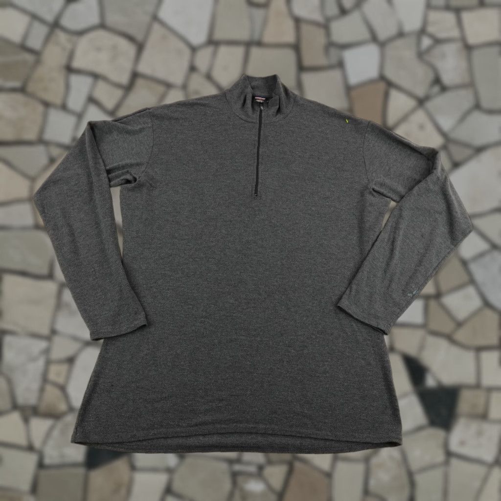 Patagonia VINTAGE Patagonia Sweater Men XL Gray 1/4 Zip Capilene Performance Baselayer USA Pullover 90s Outdoor Sports Mens Size US XL / EU 56 / 4 - 1 Thumbnail