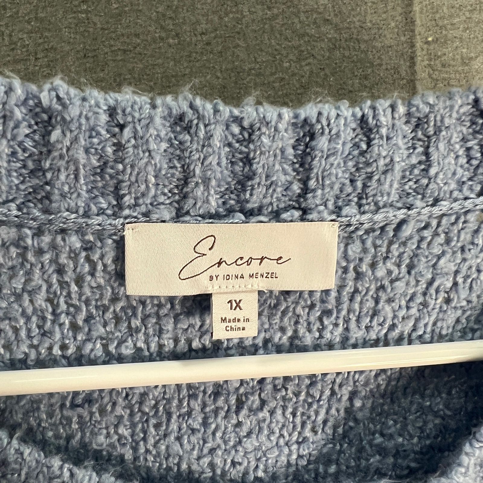 Other Encore by Idina Menzel Boucle Bateau Open Stitch Sweater Size XL / US 12-14 / IT 48-50 - 3 Thumbnail