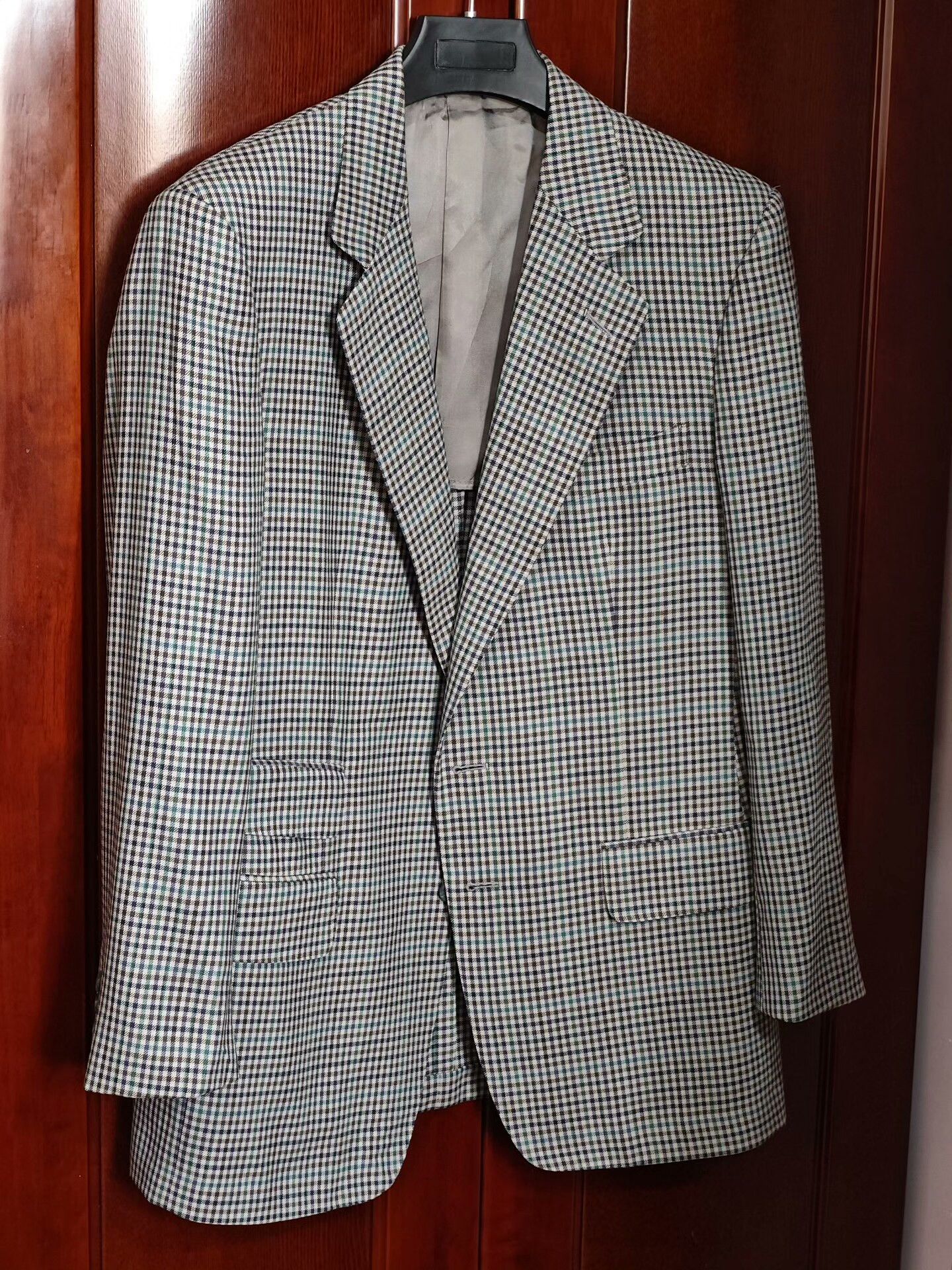 Dunhill Italian Wool Plaid Blazer