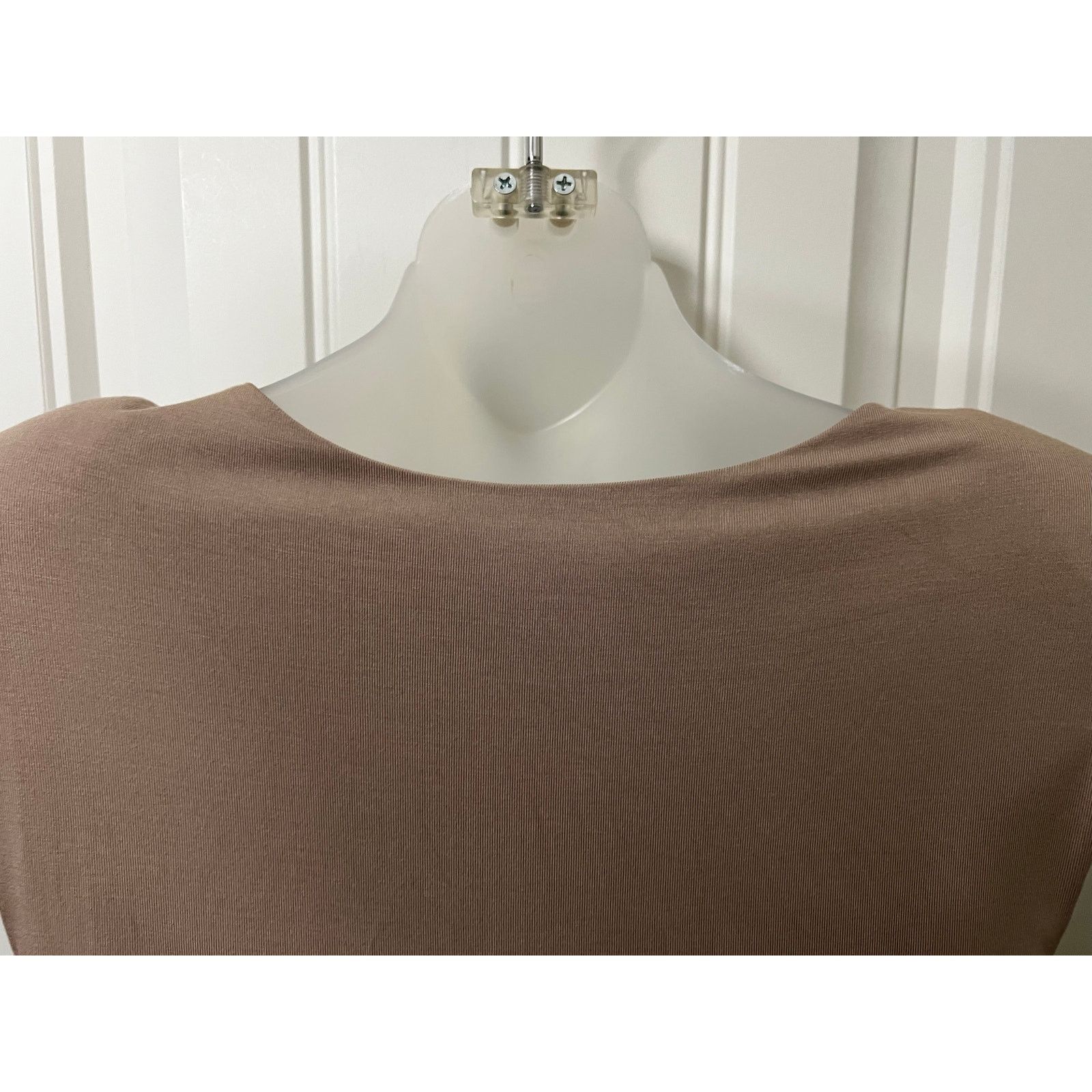 Lulus Taupe Sleeveless Padded Shoulder Bodysuit Fitted Waist Size S / US 4 / IT 40 - 10 Thumbnail