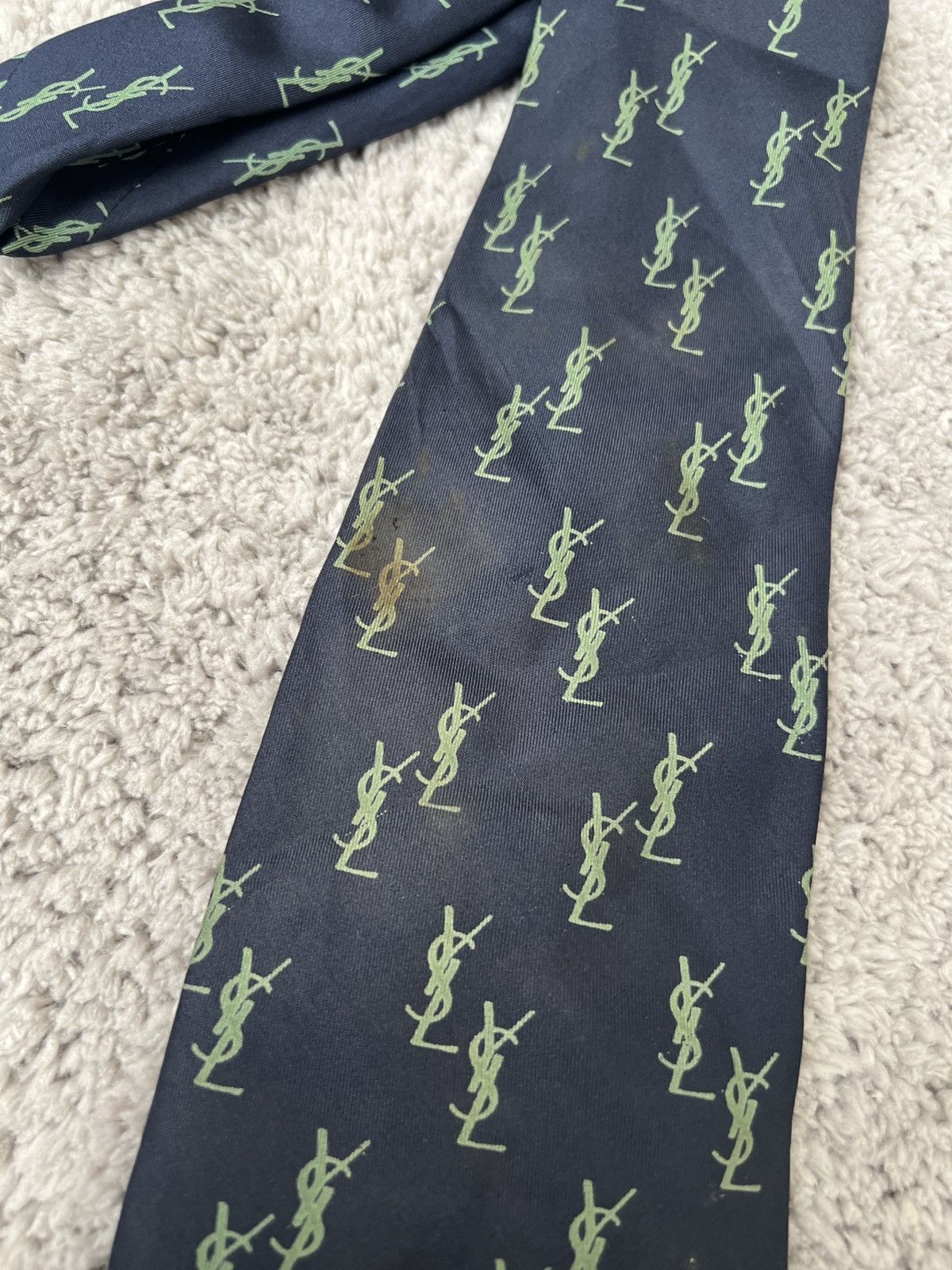 Vintage × Yves Saint Laurent Yves Saint Laurent tie monogram Size ONE SIZE - 2 Thumbnail
