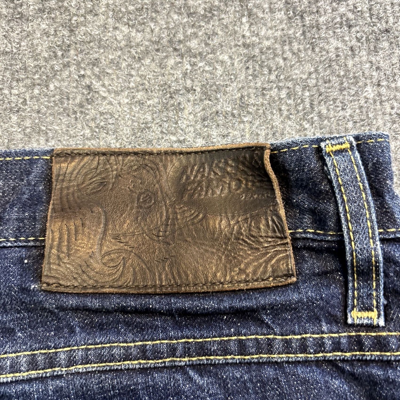 Vintage Naked & Famous Cutoff Jeans Shorts 33 Mens 11" Blue Stretch Skinny Guy TAG 34 Size US 34 / EU 50 - 6 Thumbnail