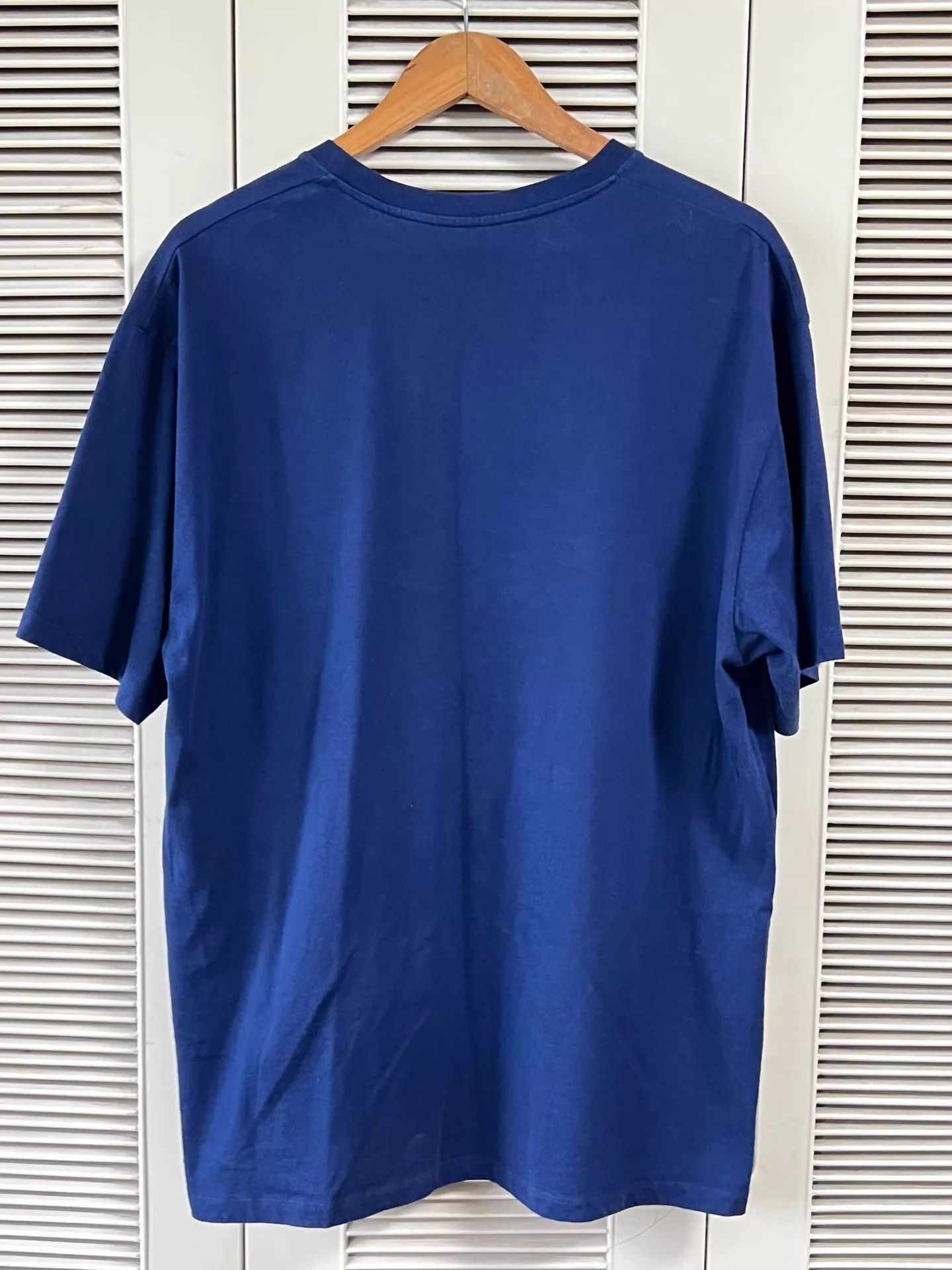 Gucci Gucci x Adidas Trefoil & GUCCI Blue XXL Short Tee Size US XXL / EU 58 / 5 - 2 Thumbnail