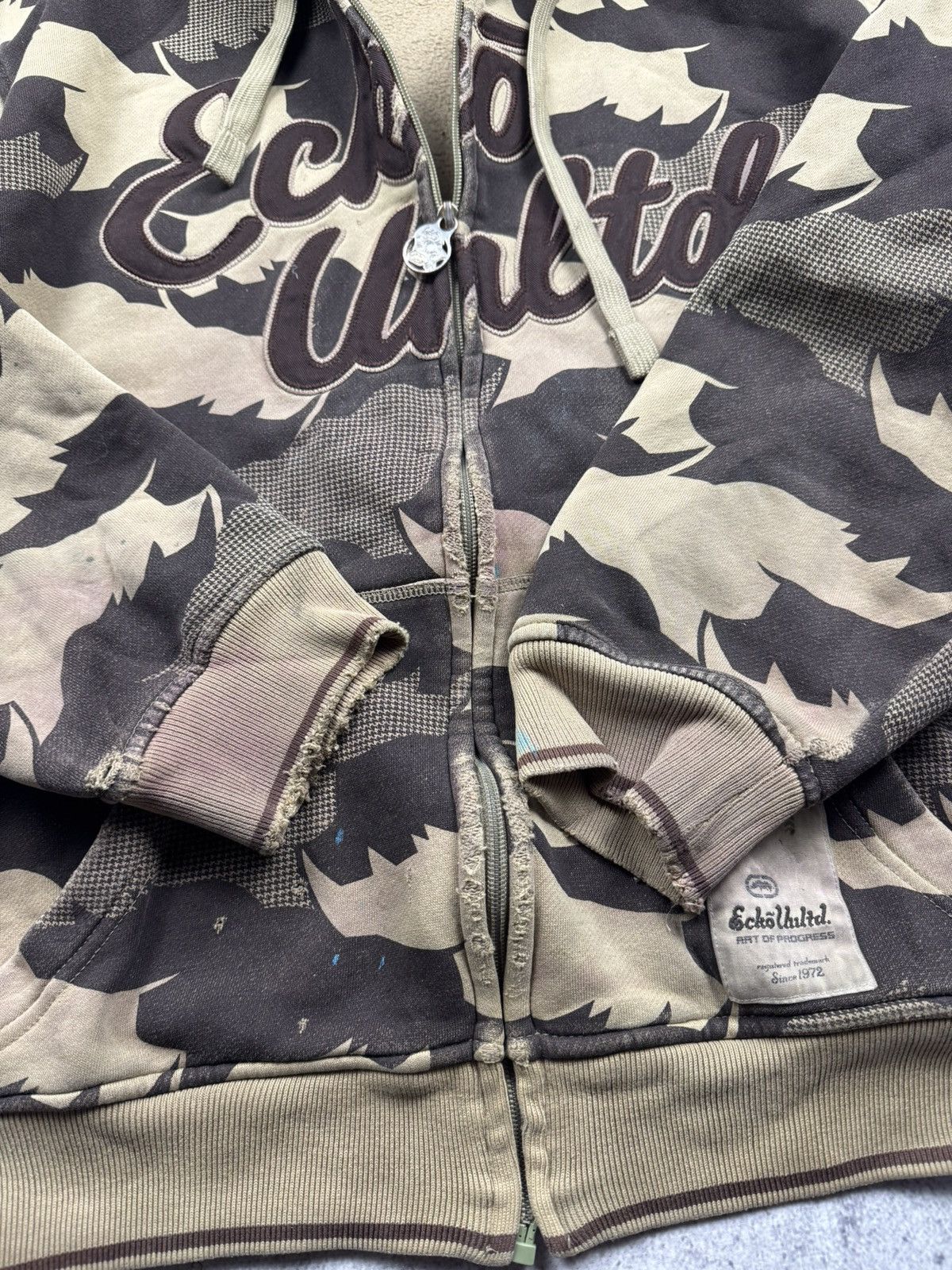 Ecko Unltd. Crazy Vintage Ecko Unltd Y2K Zip Hoodie Y2K Style Japan Size US L / EU 52-54 / 3 - 12 Thumbnail