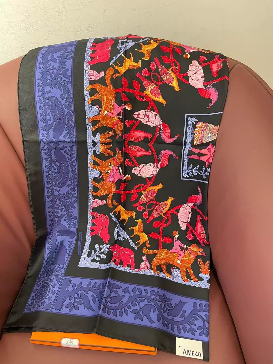 Hermes Hermès Once Upon a Time in America 90x90 Scarf Unused Size ONE SIZE - 2 Thumbnail