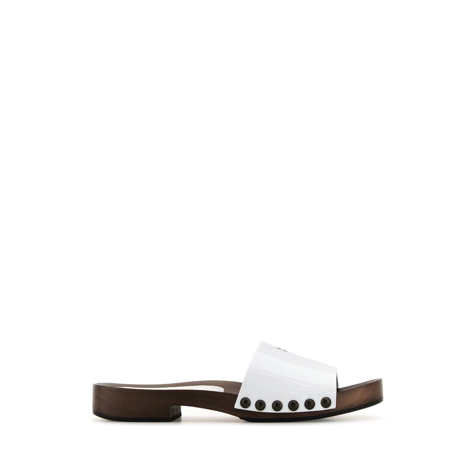 MIU MIU White Patent Leather Clogs New & Authentic (Women's