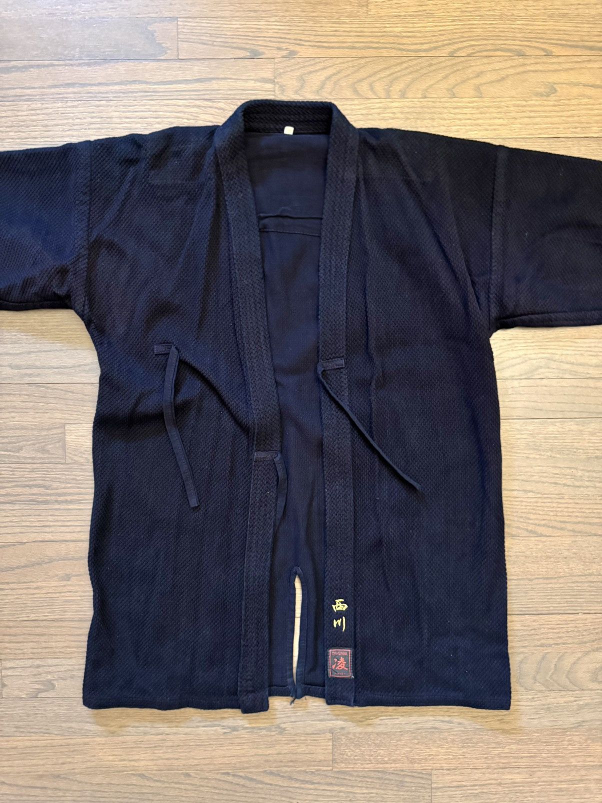 Japanese Brand Vintage Original RYO Japanese Indigo Sashiko Kendo Jacket Size US L / EU 52-54 / 3 - 3 Thumbnail