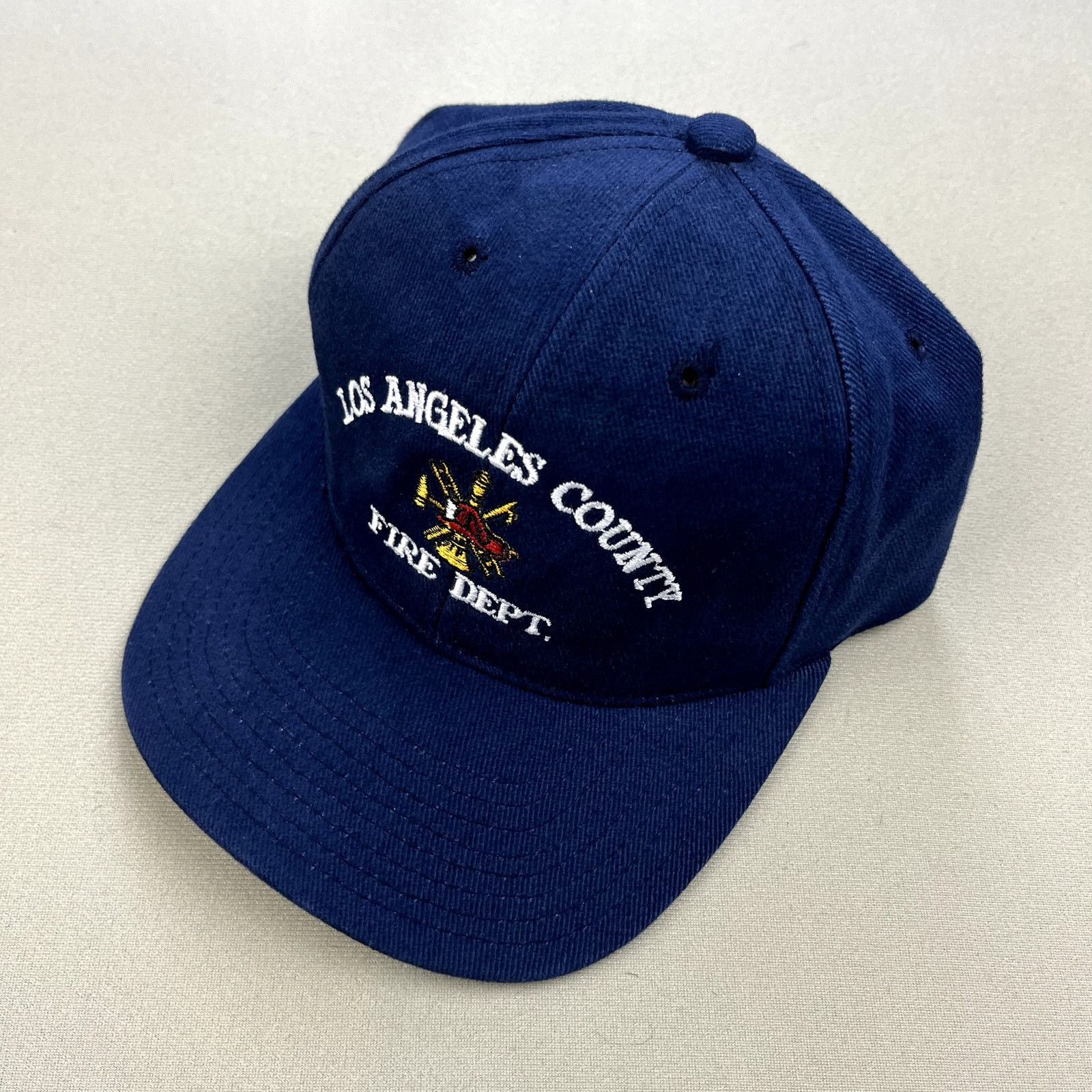 Vintage Vintage Los Angeles Fire Department Hat Cap Navy Blue LAFD Grailed