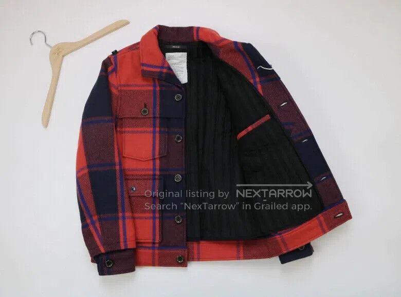 Wtaps Wtaps Red wool and woolen jacket with four pockets Size US S / EU 44-46 / 1 - 3 Thumbnail