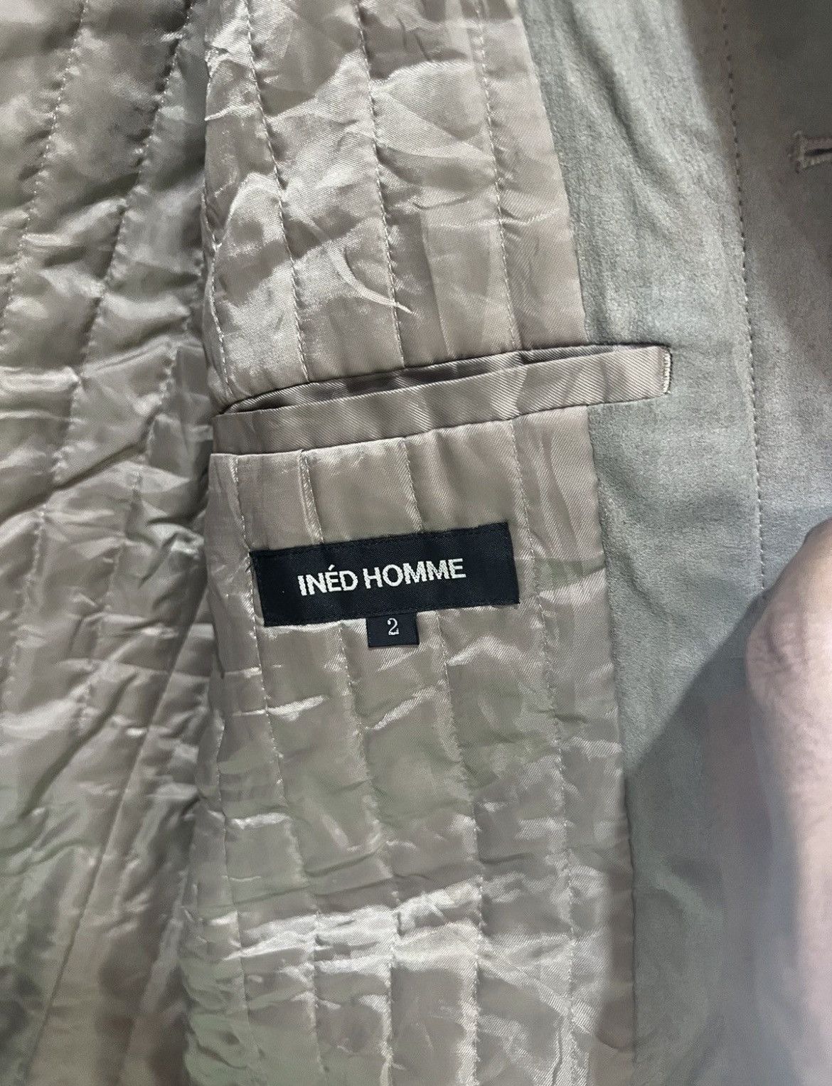 Yohji Yamamoto 🔥Vintage Ined Homme Yohji Yamamoto Suede Jacket Size US S / EU 44-46 / 1 - 17 Thumbnail