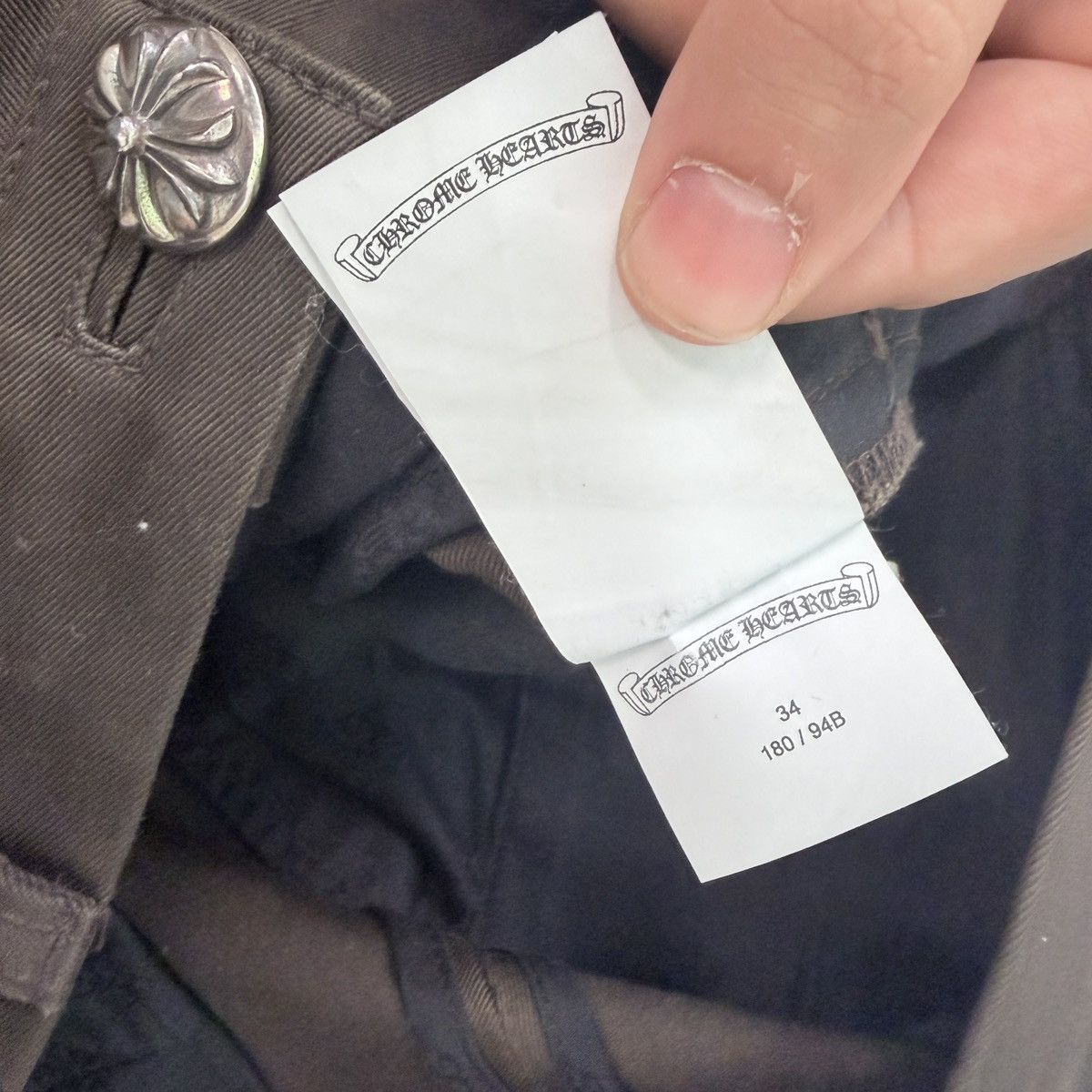 Chrome Hearts Chrome Hearts Brown black/cheetah patch Flooded Chino Size US 34 / EU 50 - 11 Thumbnail