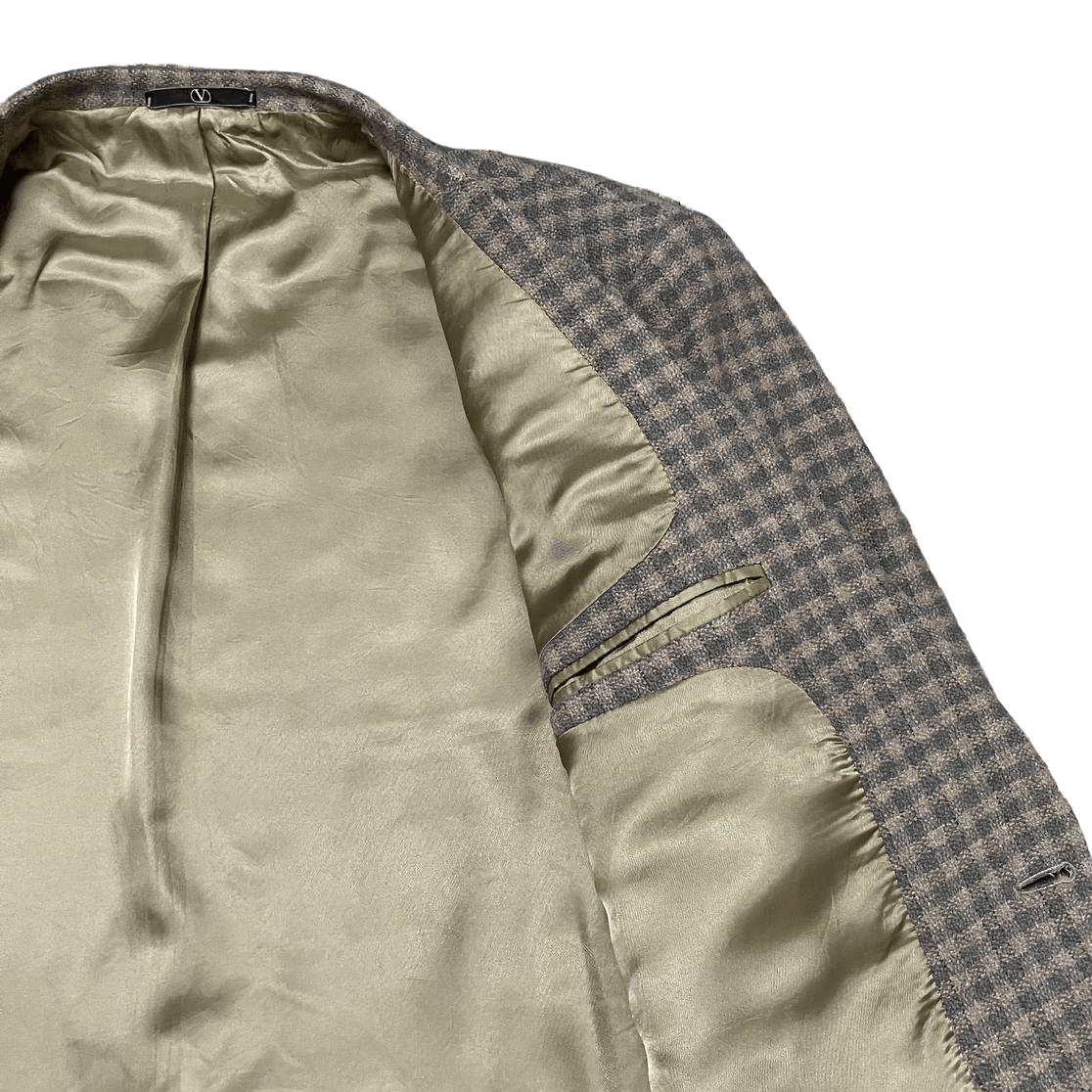 Valentino Vintage Valentino Garavani Wool Cahsmere houndstooth Blazer Size US L / EU 52-54 / 3 - 7 Thumbnail