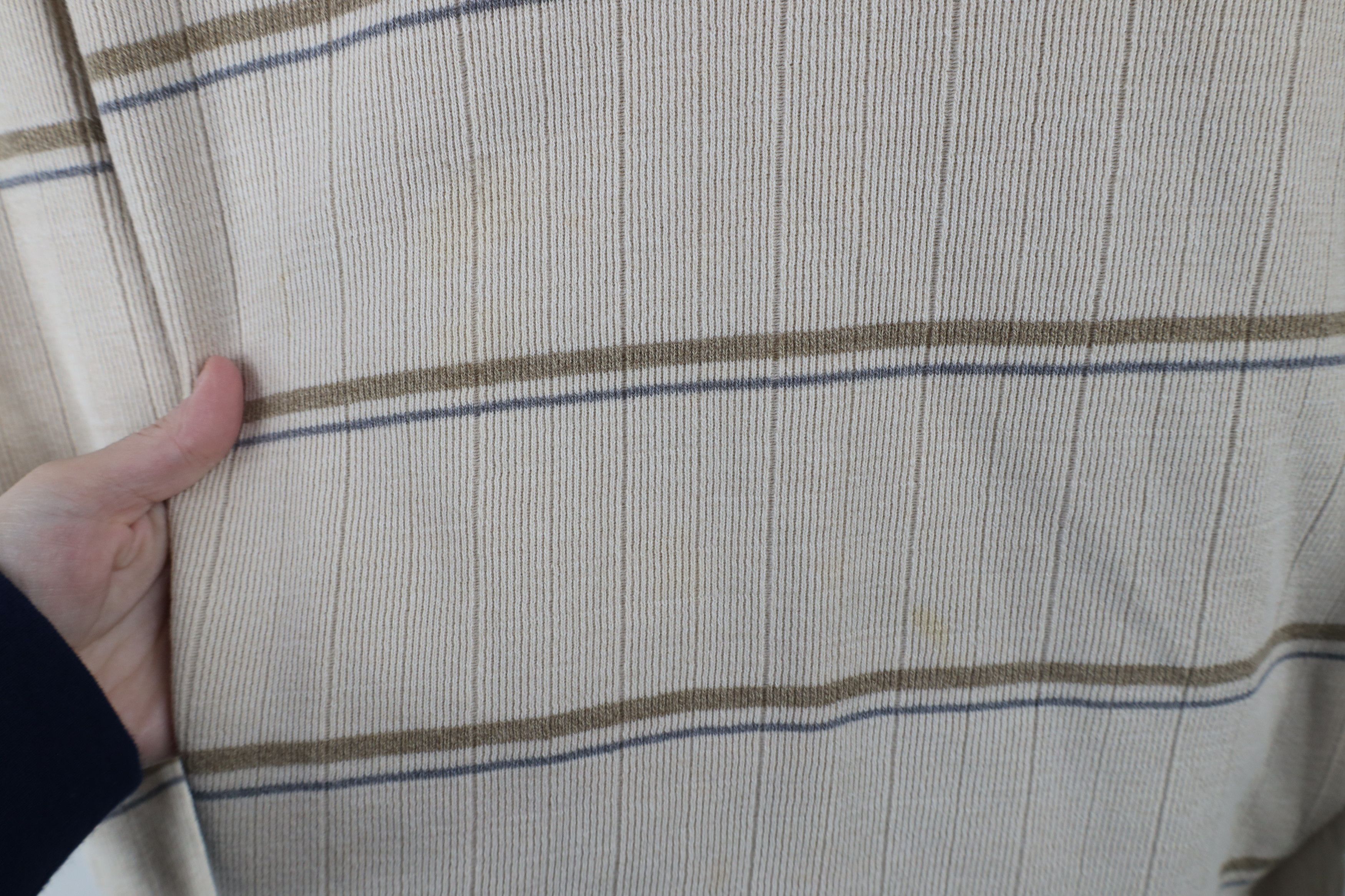 Vintage Vintage 90s Streetwear Heavy Ribbed Long Sleeve Polo Shirt Size US XL / EU 56 / 4 - 6 Thumbnail
