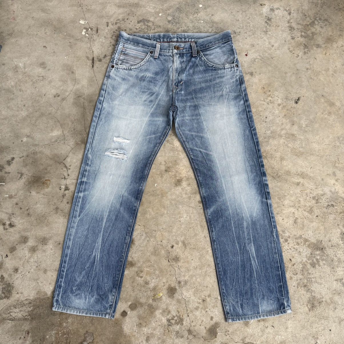 Edwin W36x30 Vintage Edwin Faded Storm Mud Wash Denim Jean Size US 36 / EU 52 - 16 Thumbnail