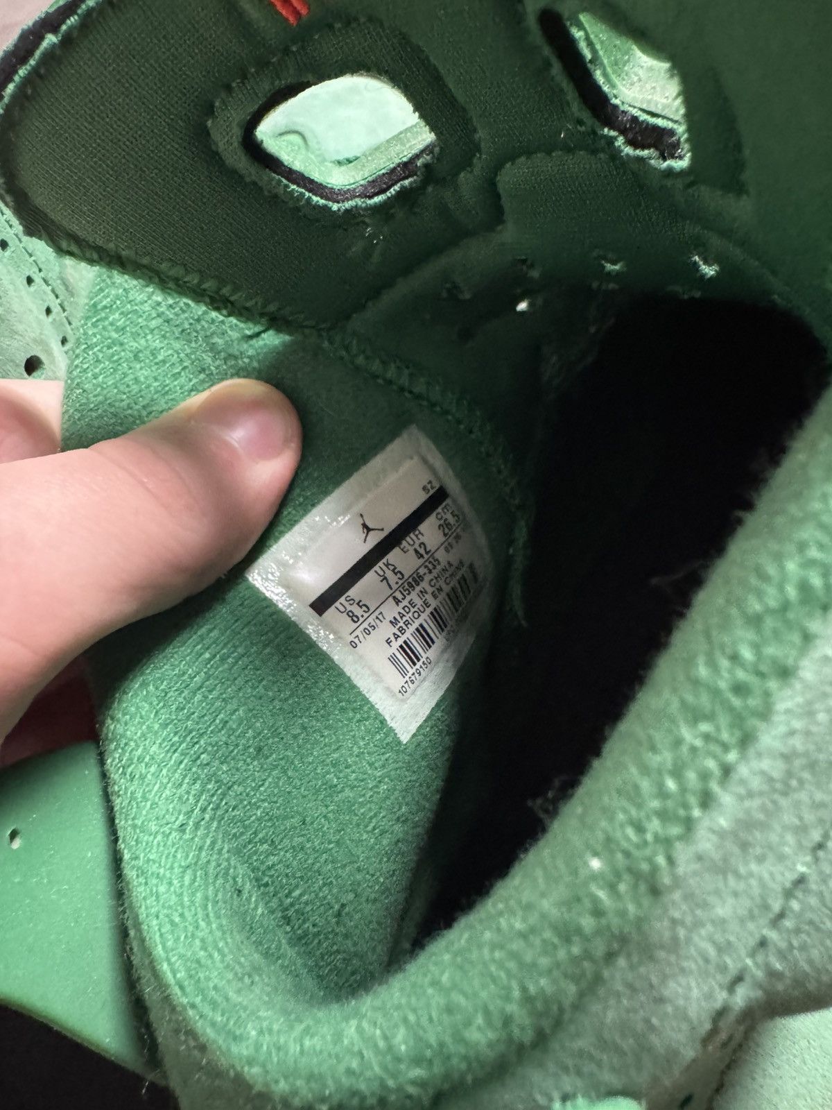 Jordan Brand Air jordan 6 retro nrg green Size US 8.5 / EU 41-42 - 6 Thumbnail