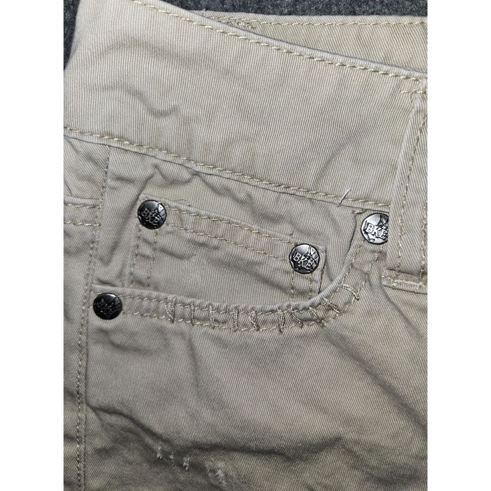 BKE BKE Casuals Shorts Womens 28 Beige Lace Back Pockets Cutoff Twill Laney Summer Dress: Shorts Size 28" / US 6 / IT 42 - 7 Thumbnail