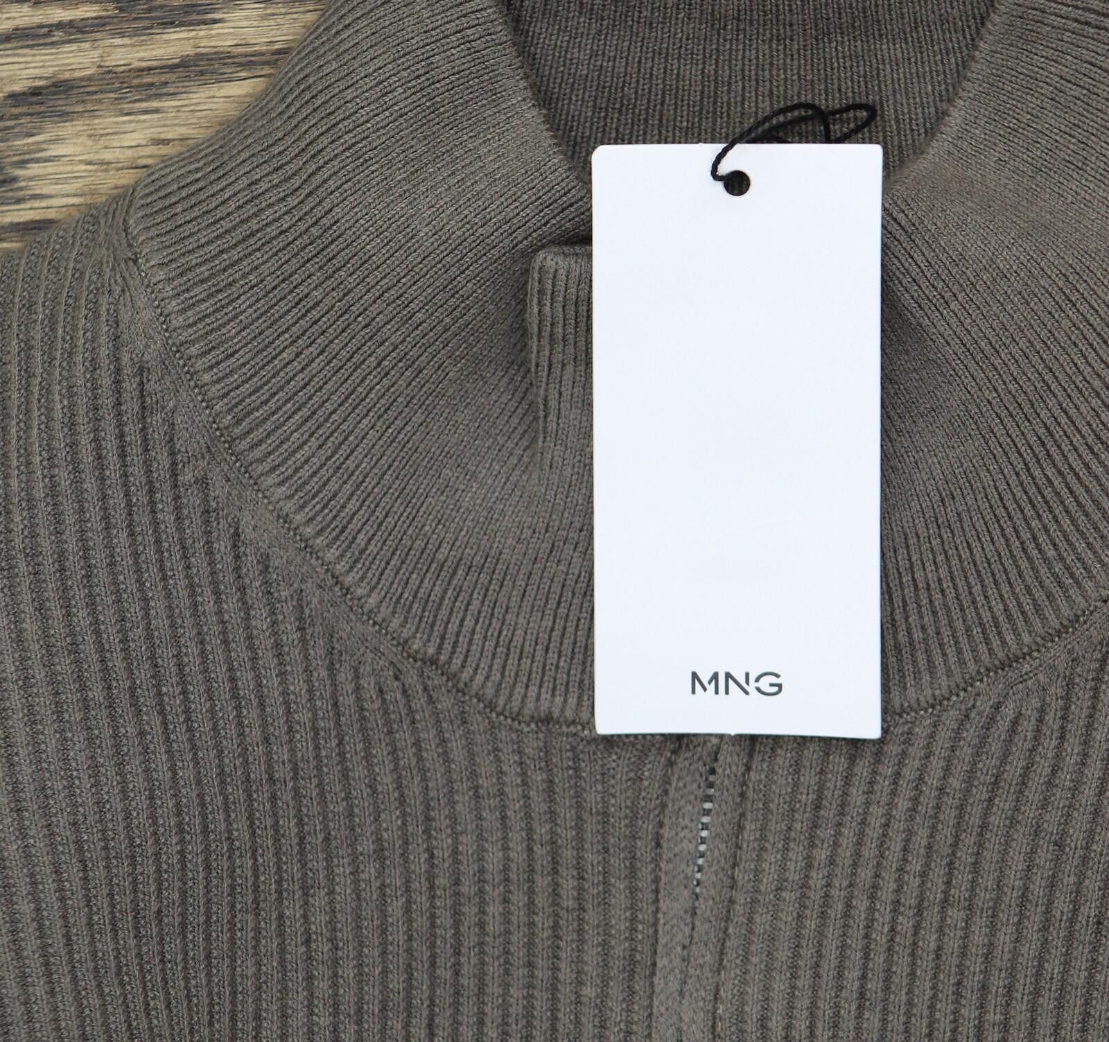 Mango Nwt Mango 1/4 Zip Pullover Preppy High Neck Sweater Green M Size US M / EU 48-50 / 2 - 3 Thumbnail