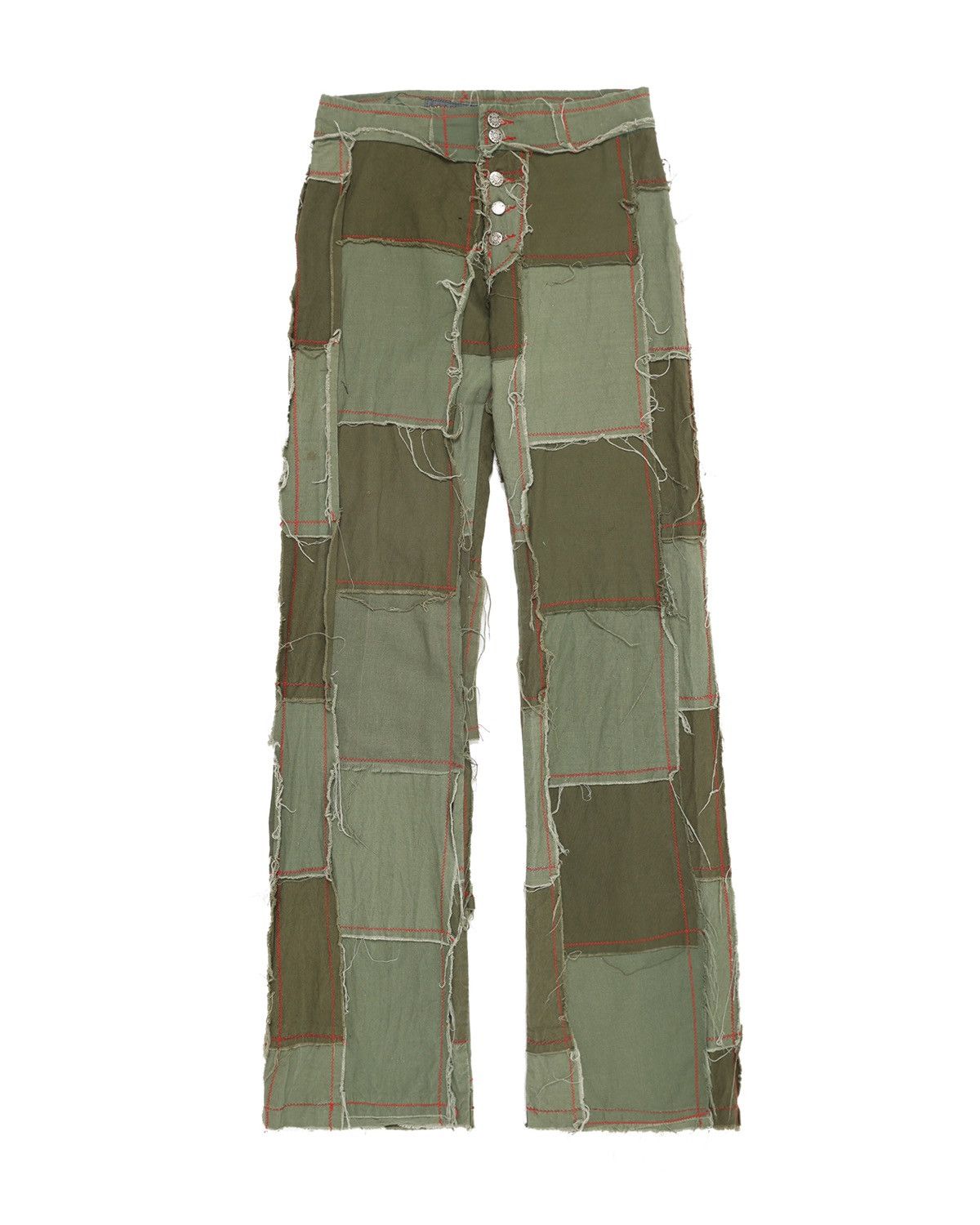 Japanese Brand KILLIWATCH patchwork flared pants Size US 26 / EU 42 - 1 Thumbnail
